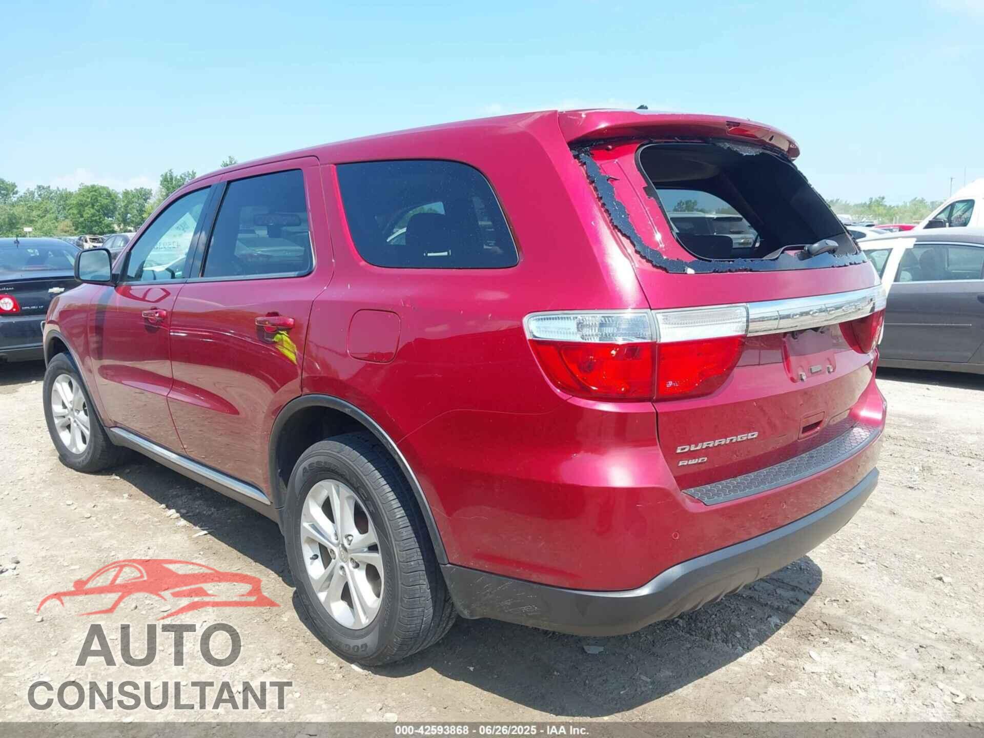 DODGE DURANGO 2013 - 1C4RDJAG9DC691126