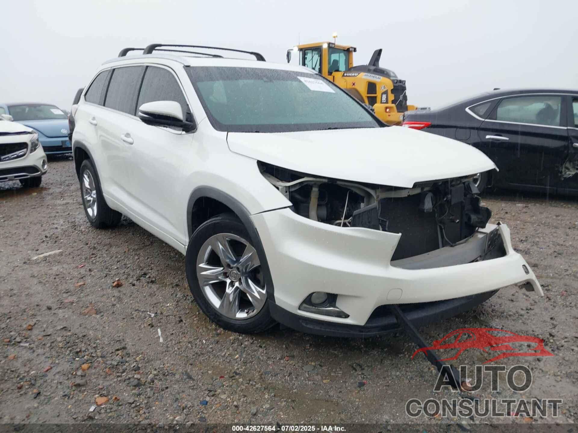 TOYOTA HIGHLANDER 2014 - 5TDYKRFH8ES008057