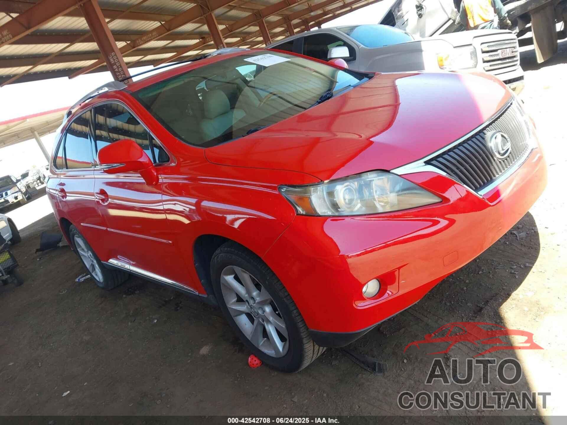 LEXUS RX 350 2012 - 2T2ZK1BA0CC069631