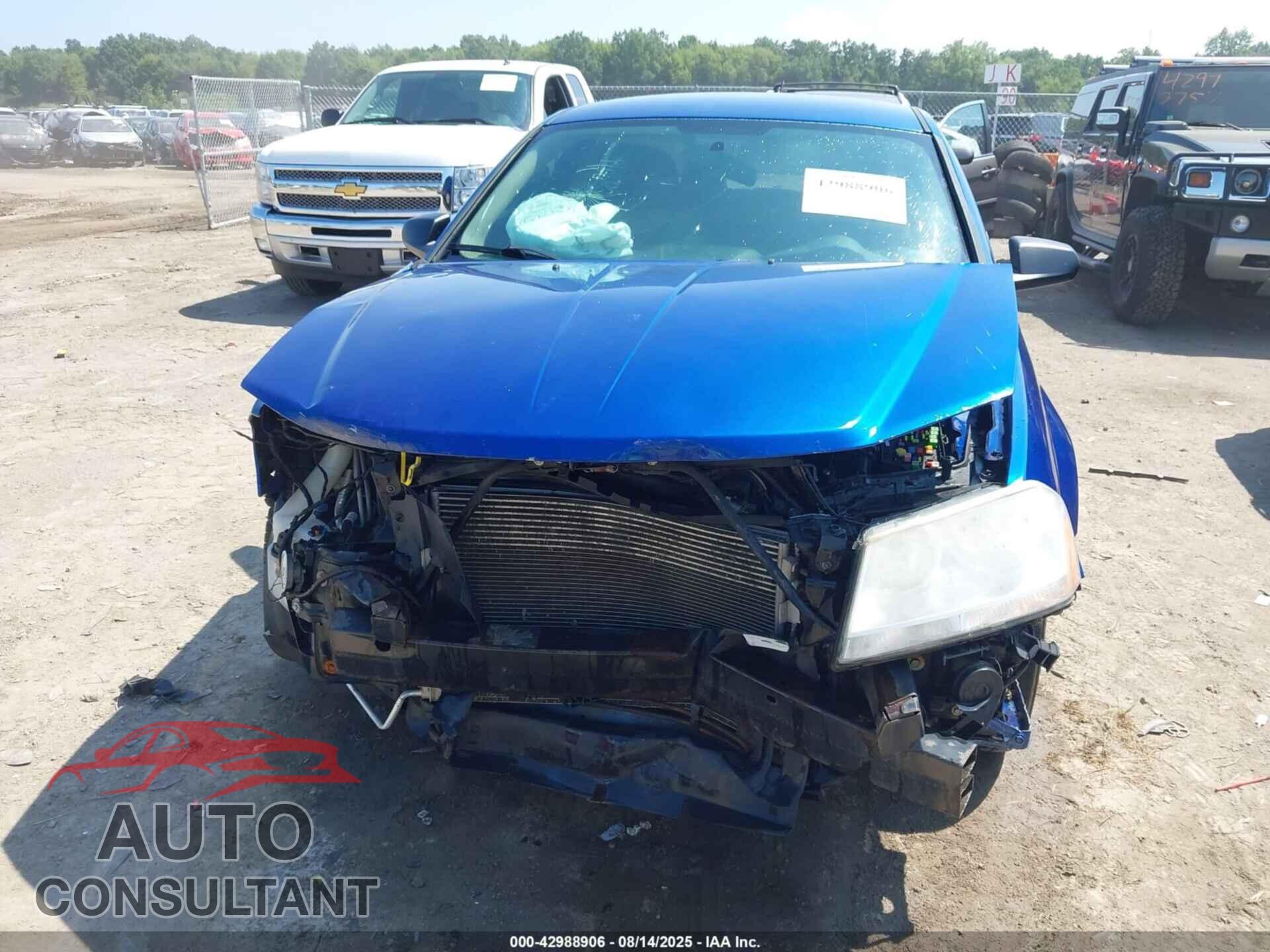 DODGE AVENGER 2012 - 1C3CDZAB3CN231749