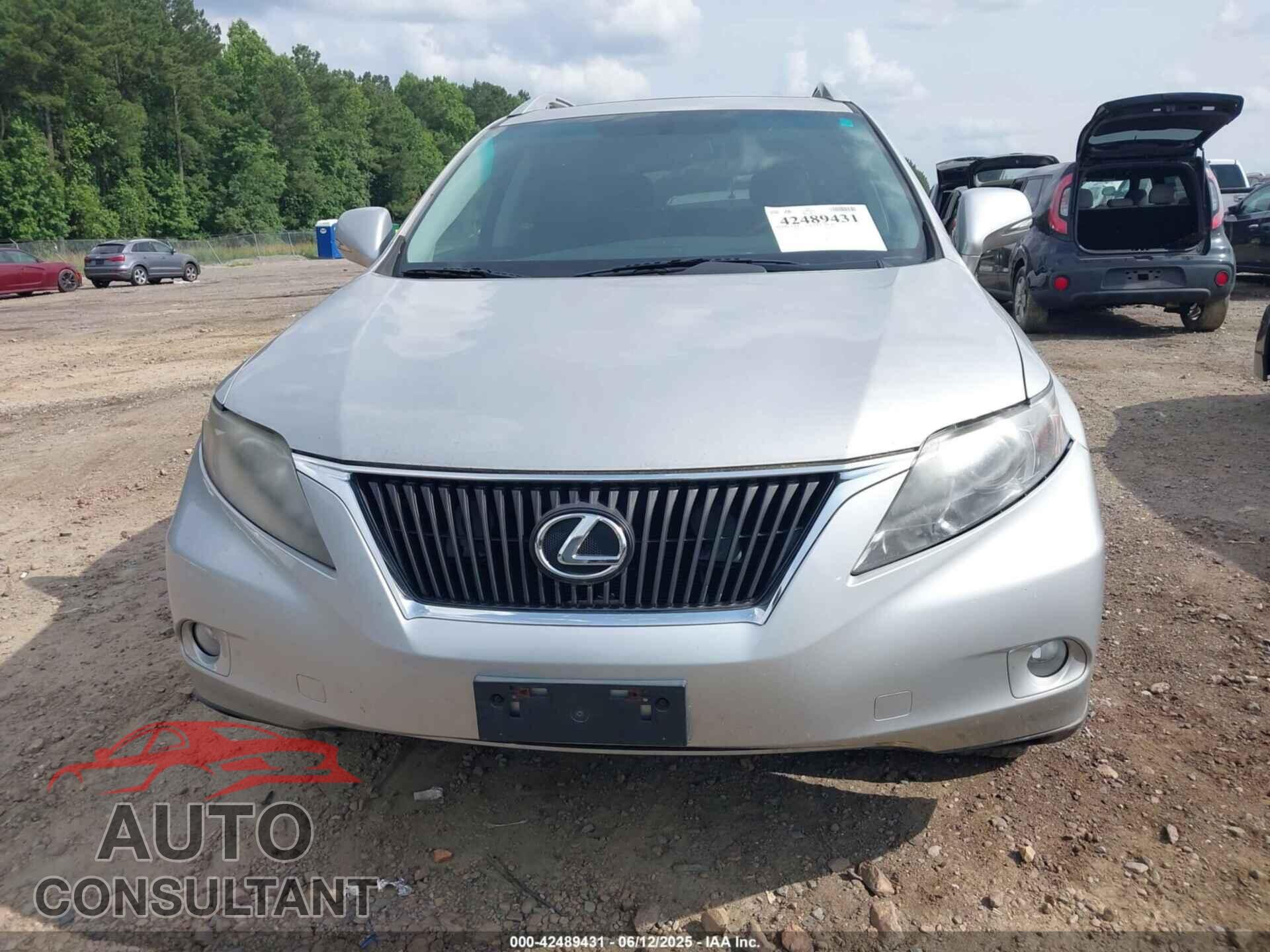 LEXUS RX 350 2011 - 2T2BK1BA0BC091953