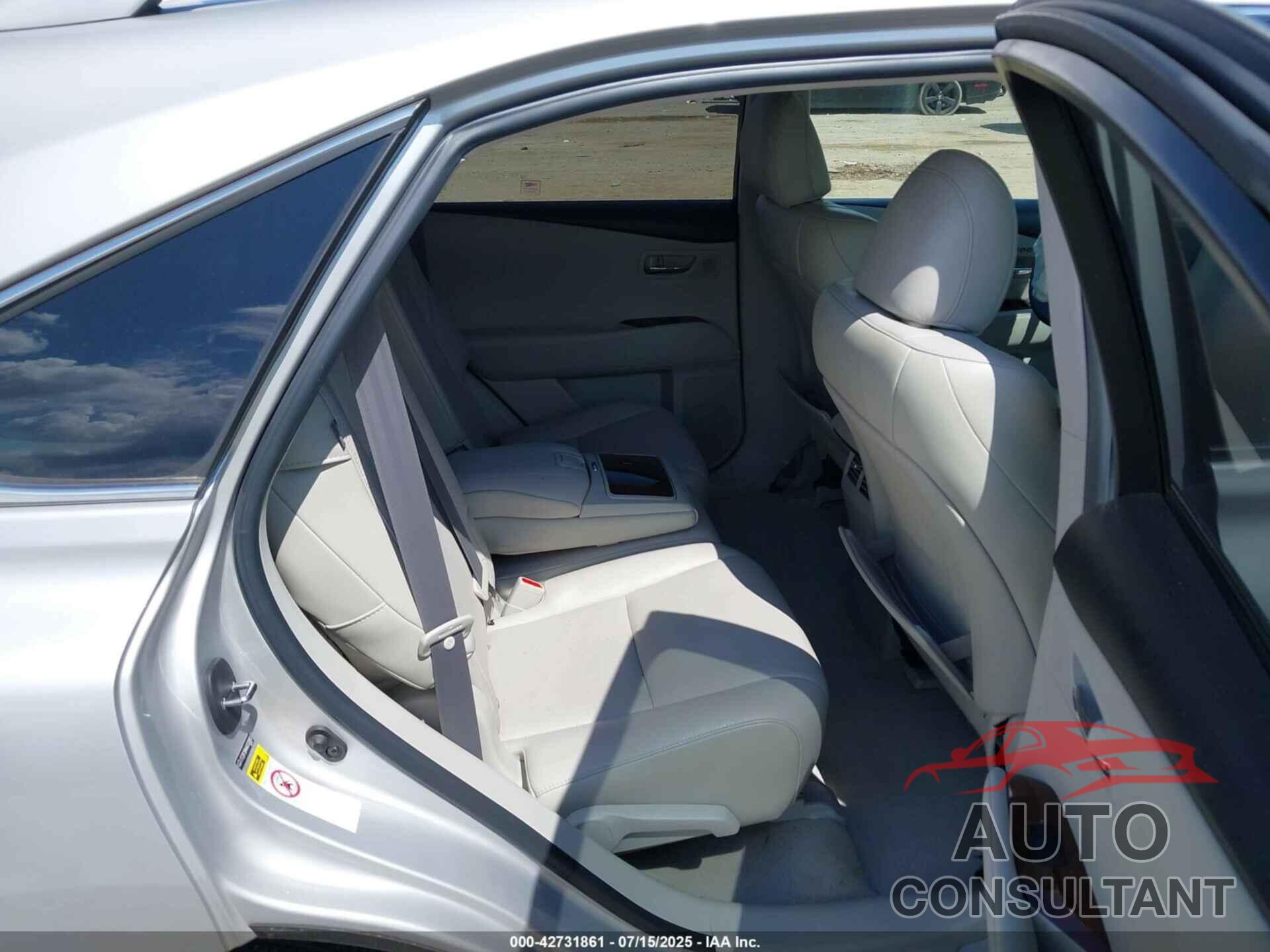 LEXUS RX 350 2010 - 2T2ZK1BA4AC030893