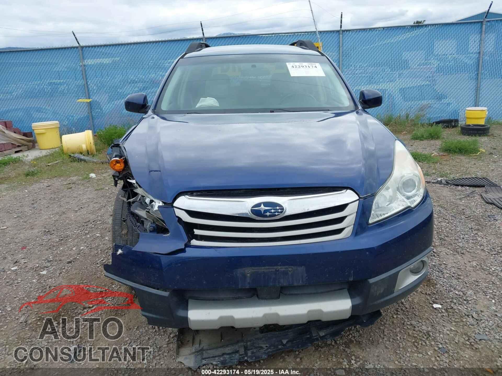 SUBARU OUTBACK 2011 - 4S4BRBCC8B3345337