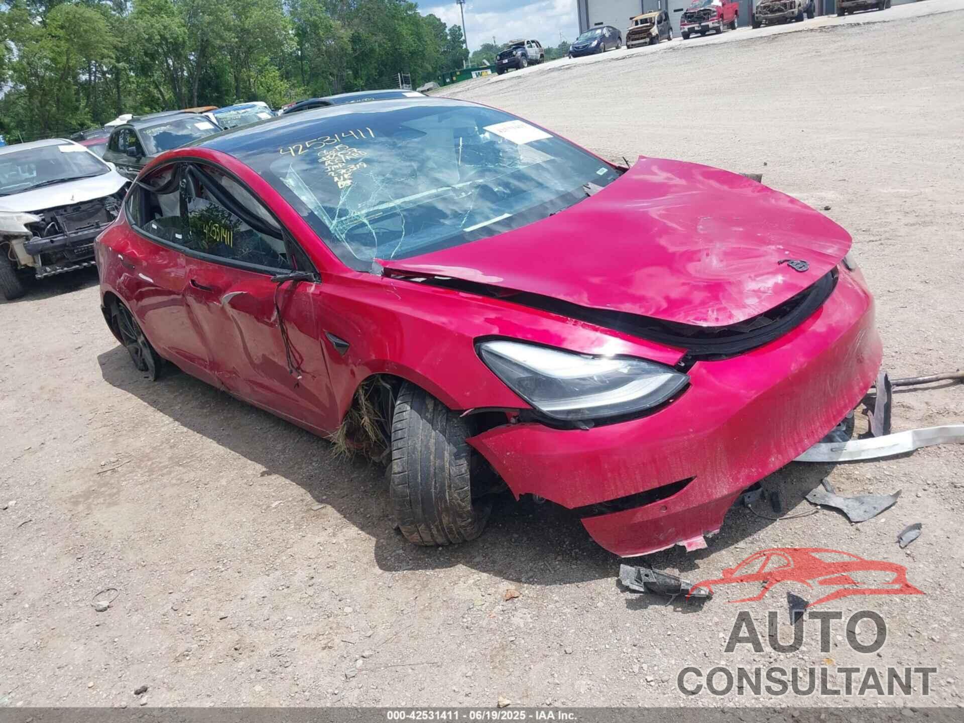 TESLA MODEL 3 2022 - 5YJ3E1EB0NF270319