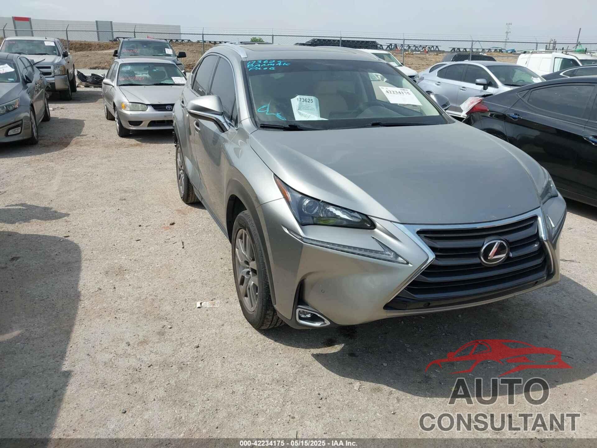 LEXUS NX 200T 2015 - JTJYARBZ9F2002355