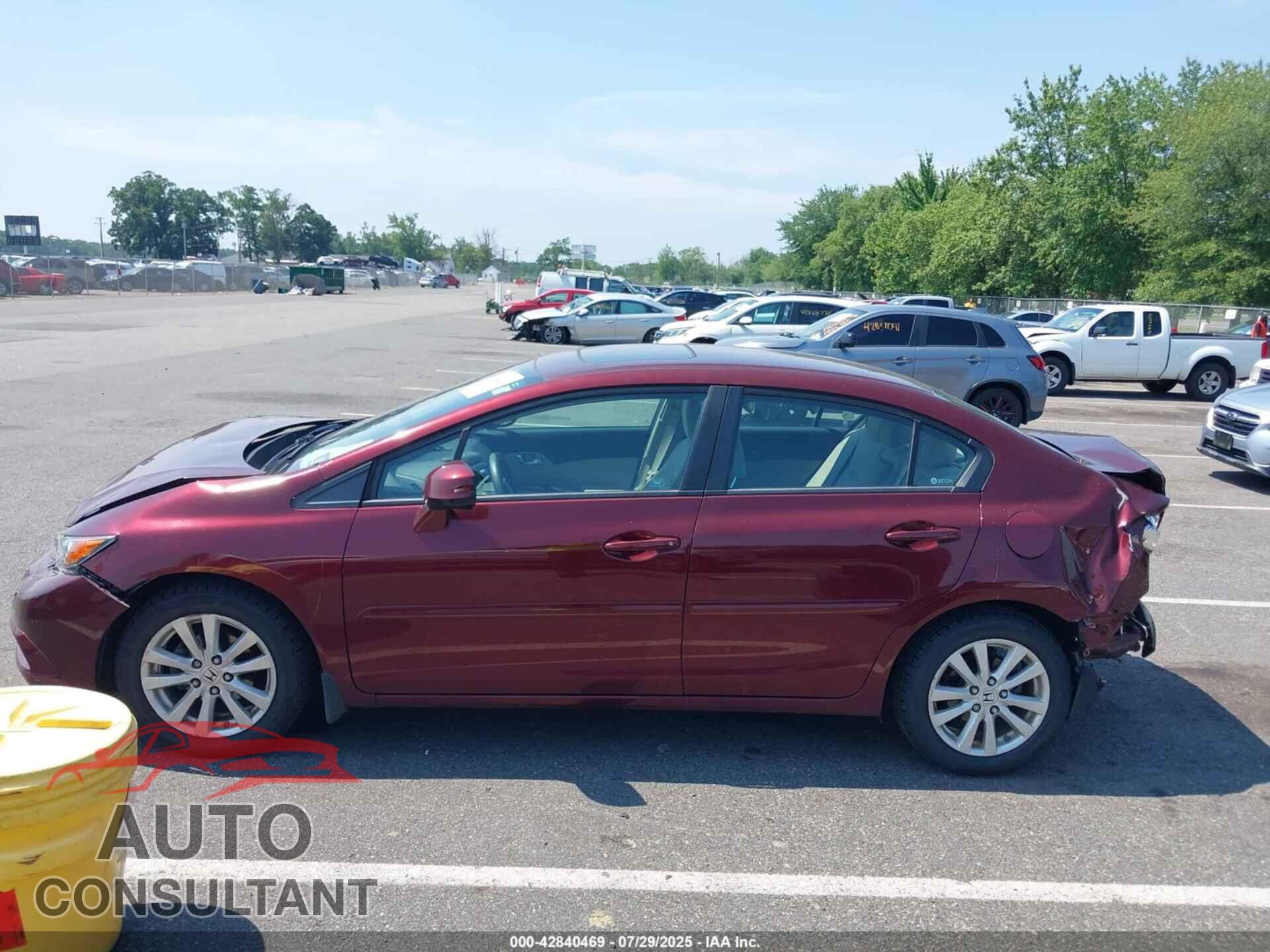 HONDA CIVIC 2012 - 19XFB2F80CE301540