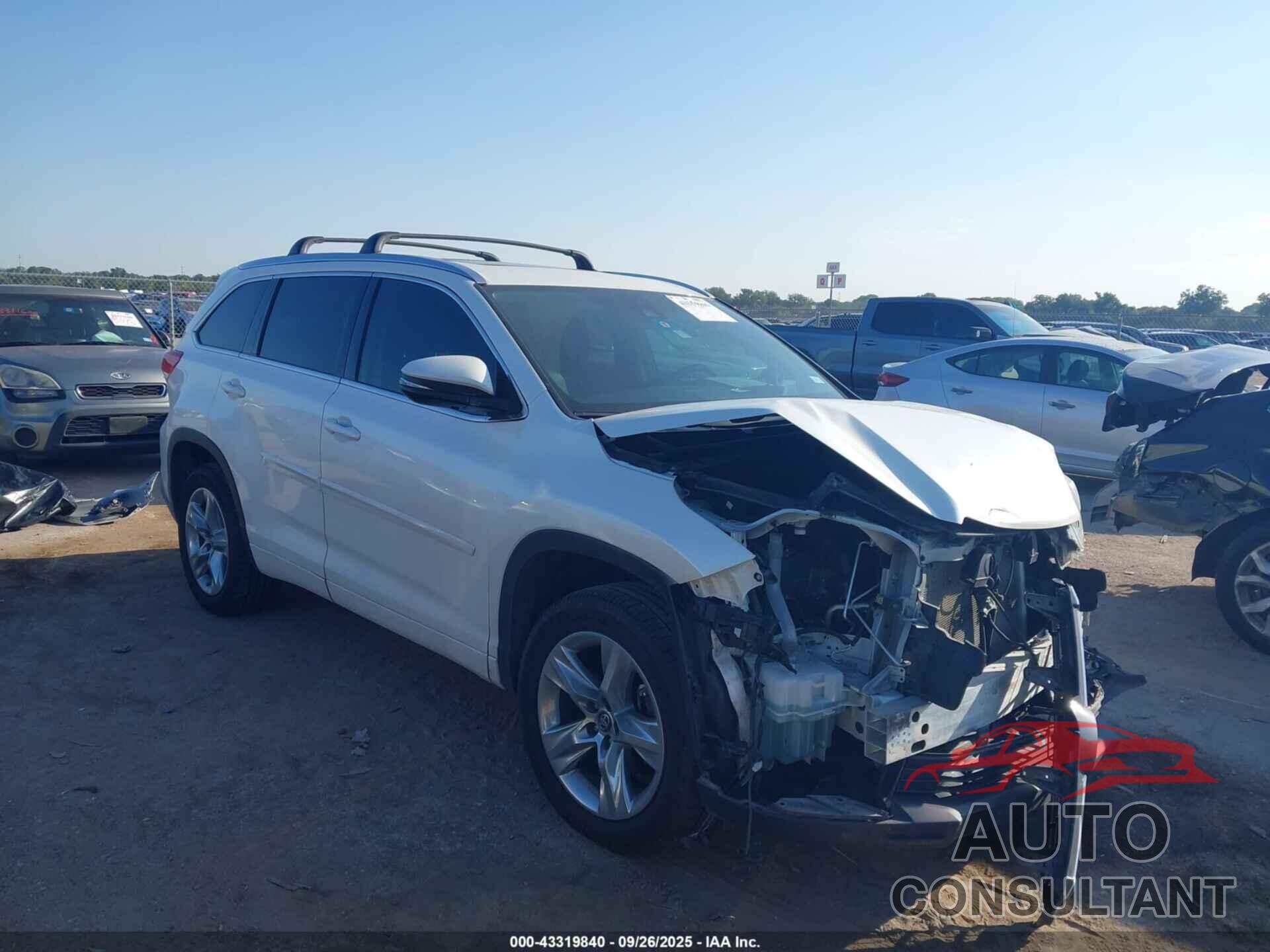 TOYOTA HIGHLANDER 2018 - 5TDYZRFH9JS286794
