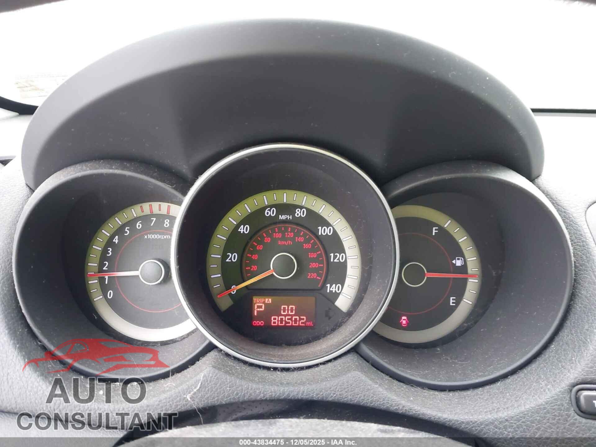 KIA FORTE 2012 - KNAFU4A20C5587262