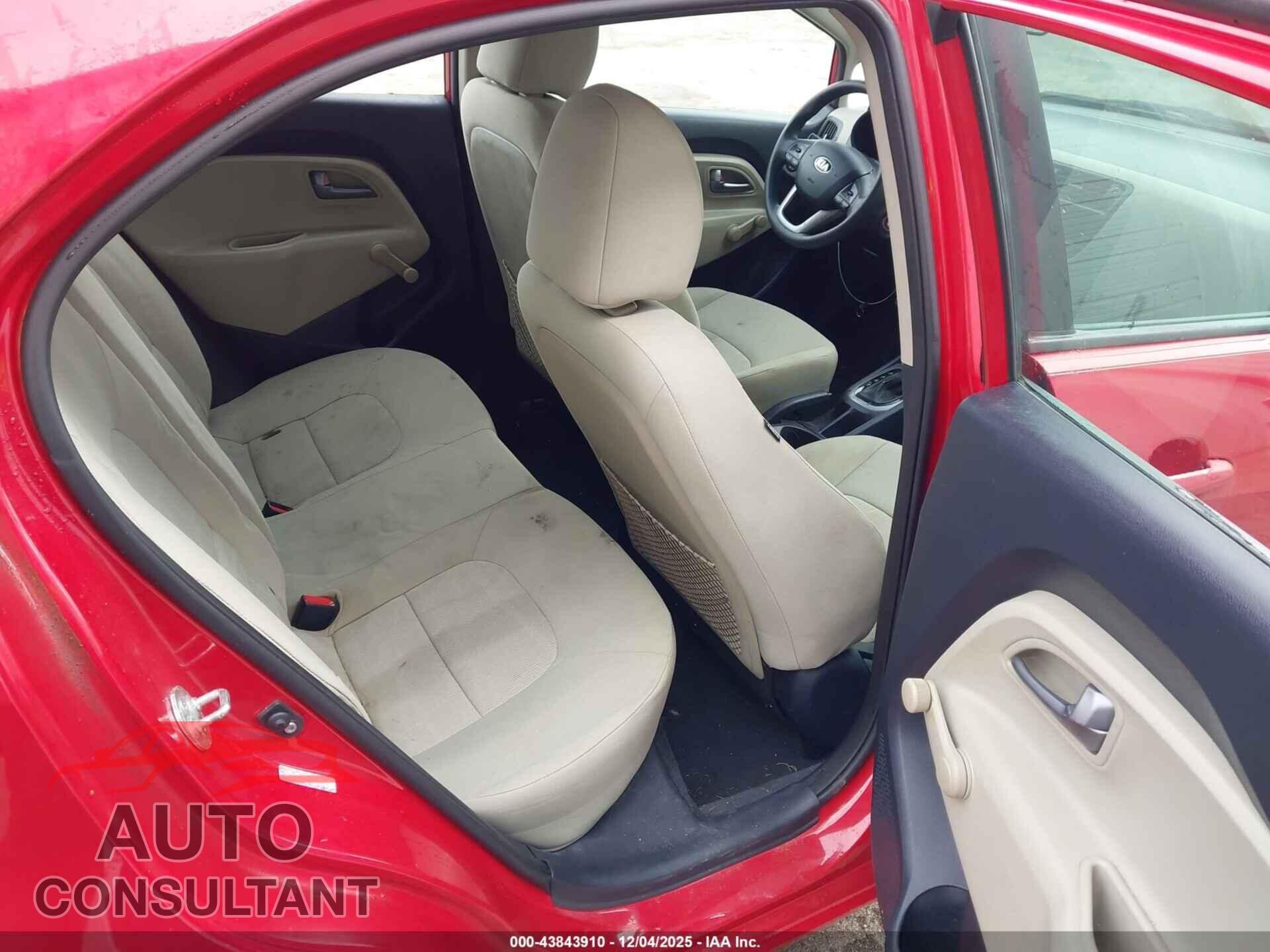 KIA RIO 2013 - KNADM5A34D6239224