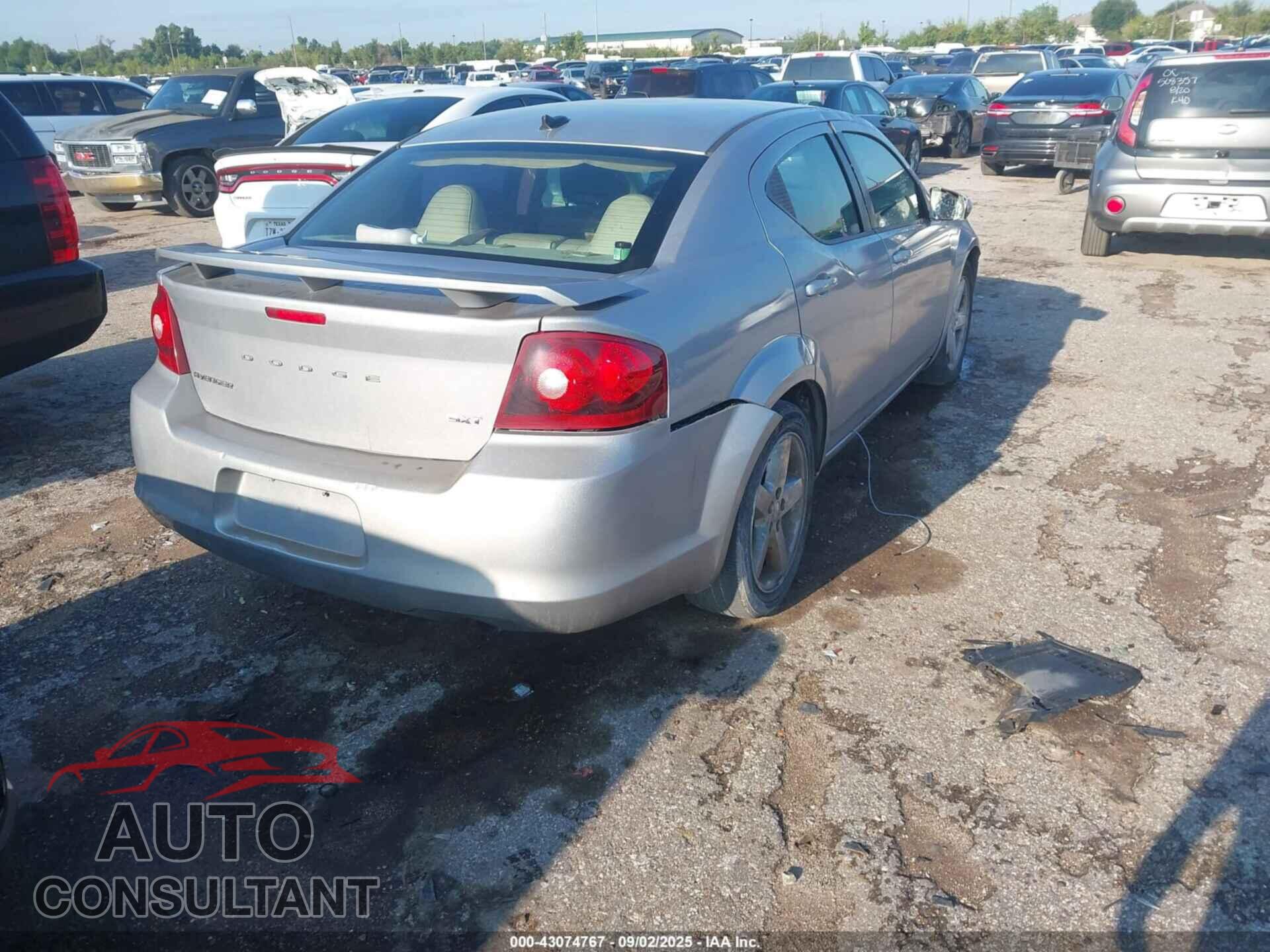 DODGE AVENGER 2013 - 1C3CDZCB1DN689532