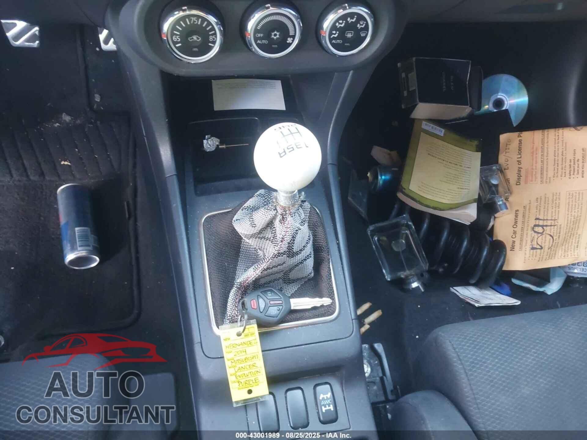 MITSUBISHI LANCER EVOLUTION 2014 - JA32W8FV3EU024641