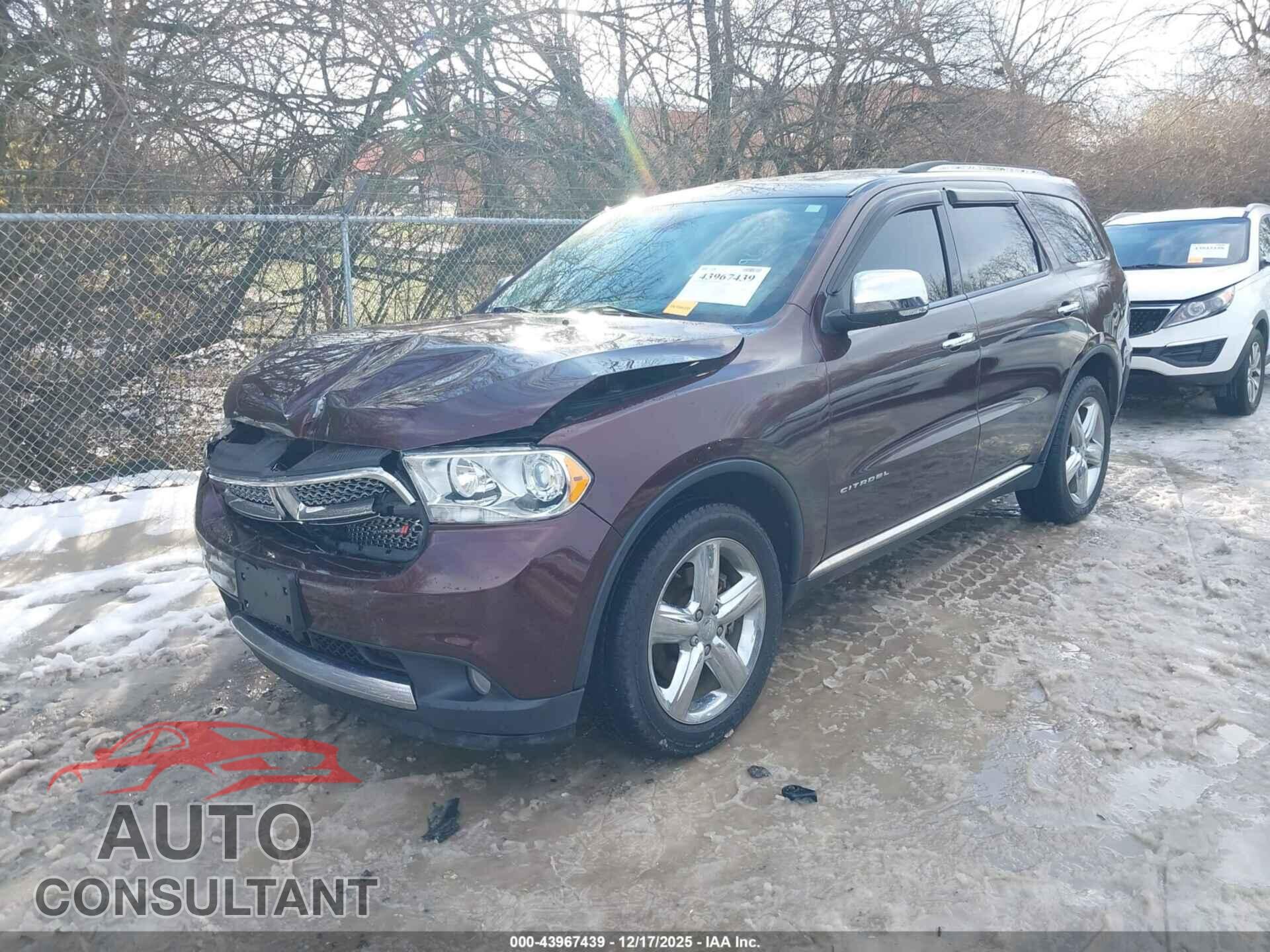DODGE DURANGO 2012 - 1C4RDJEG5CC336544