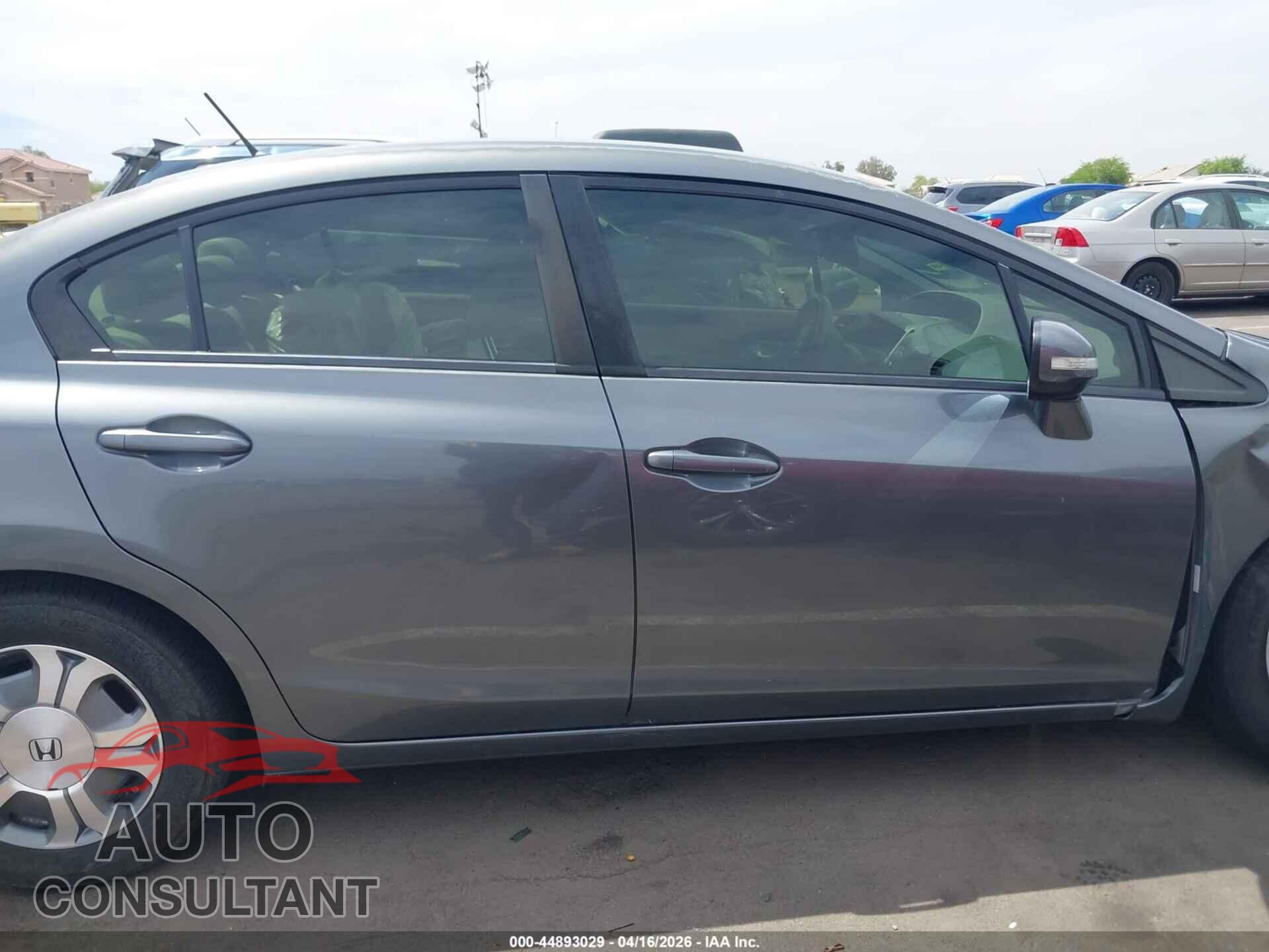 HONDA CIVIC HYBRID 2012 - JHMFB4F26CS008471