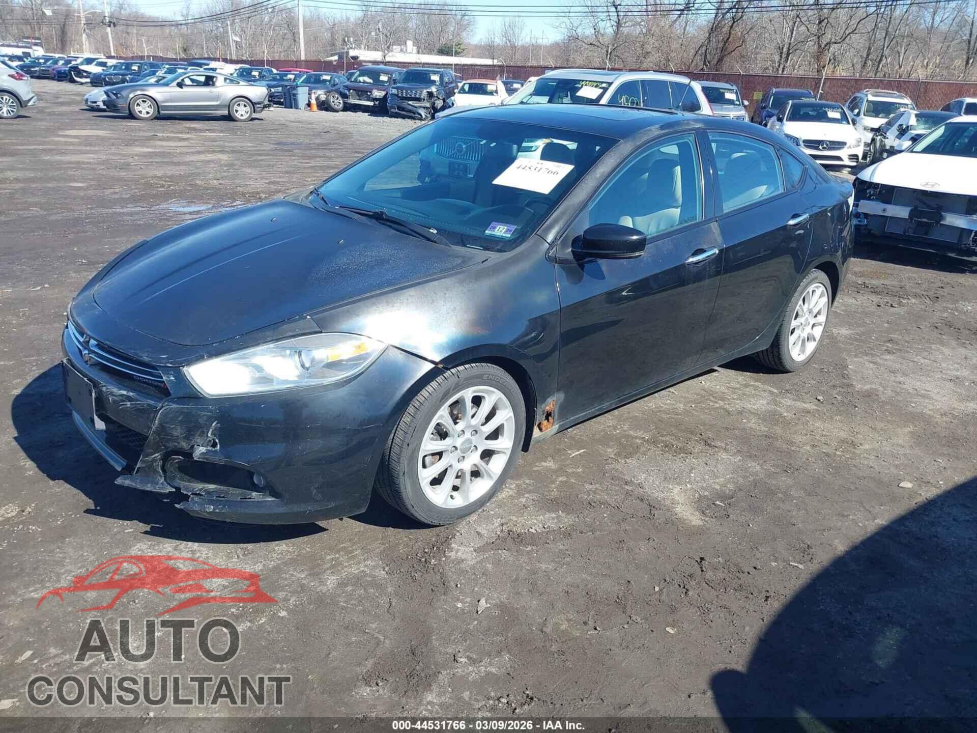 DODGE DART 2013 - 1C3CDFCA4DD347455