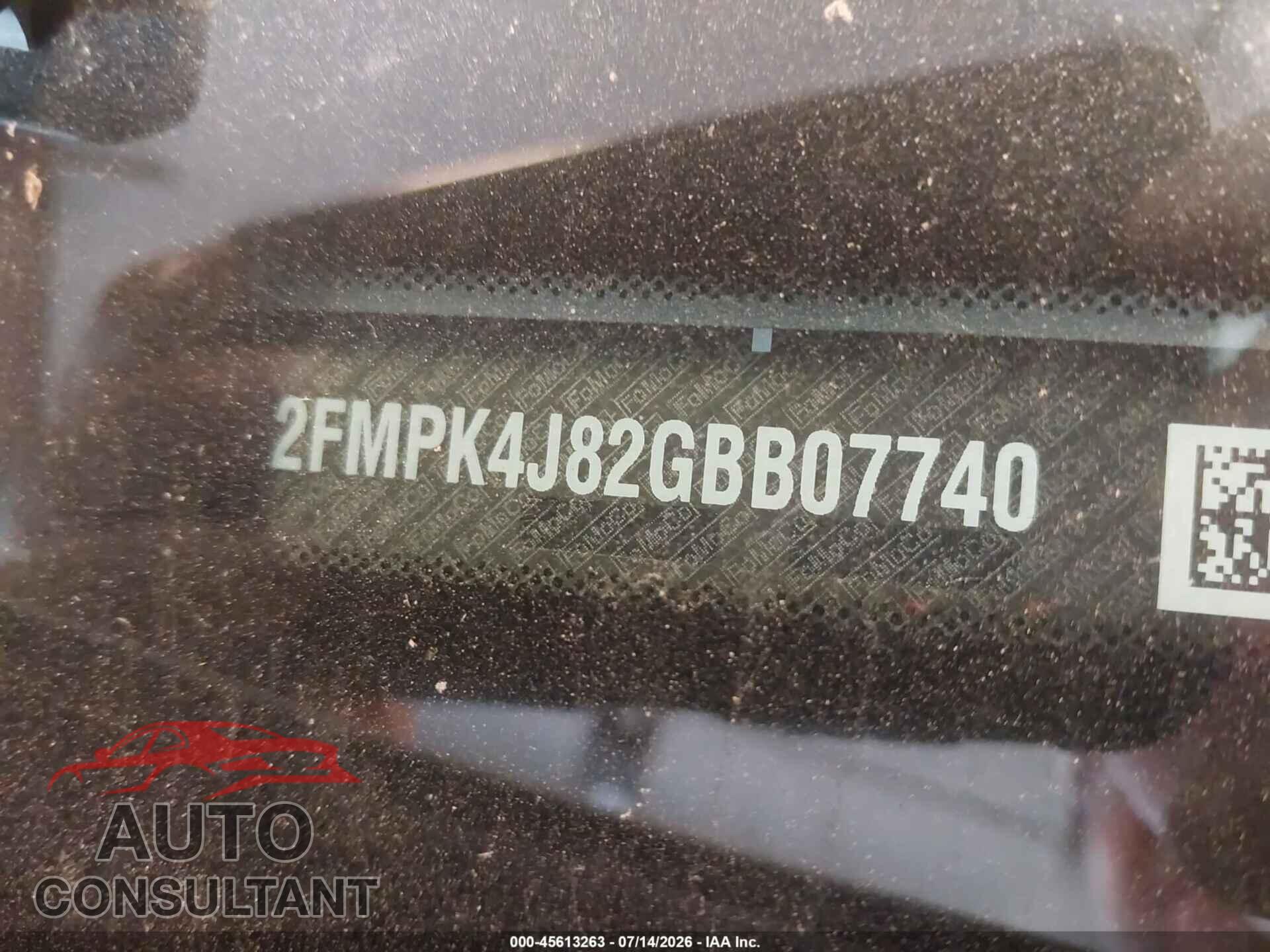 FORD EDGE 2016 - 2FMPK4J82GBB07740