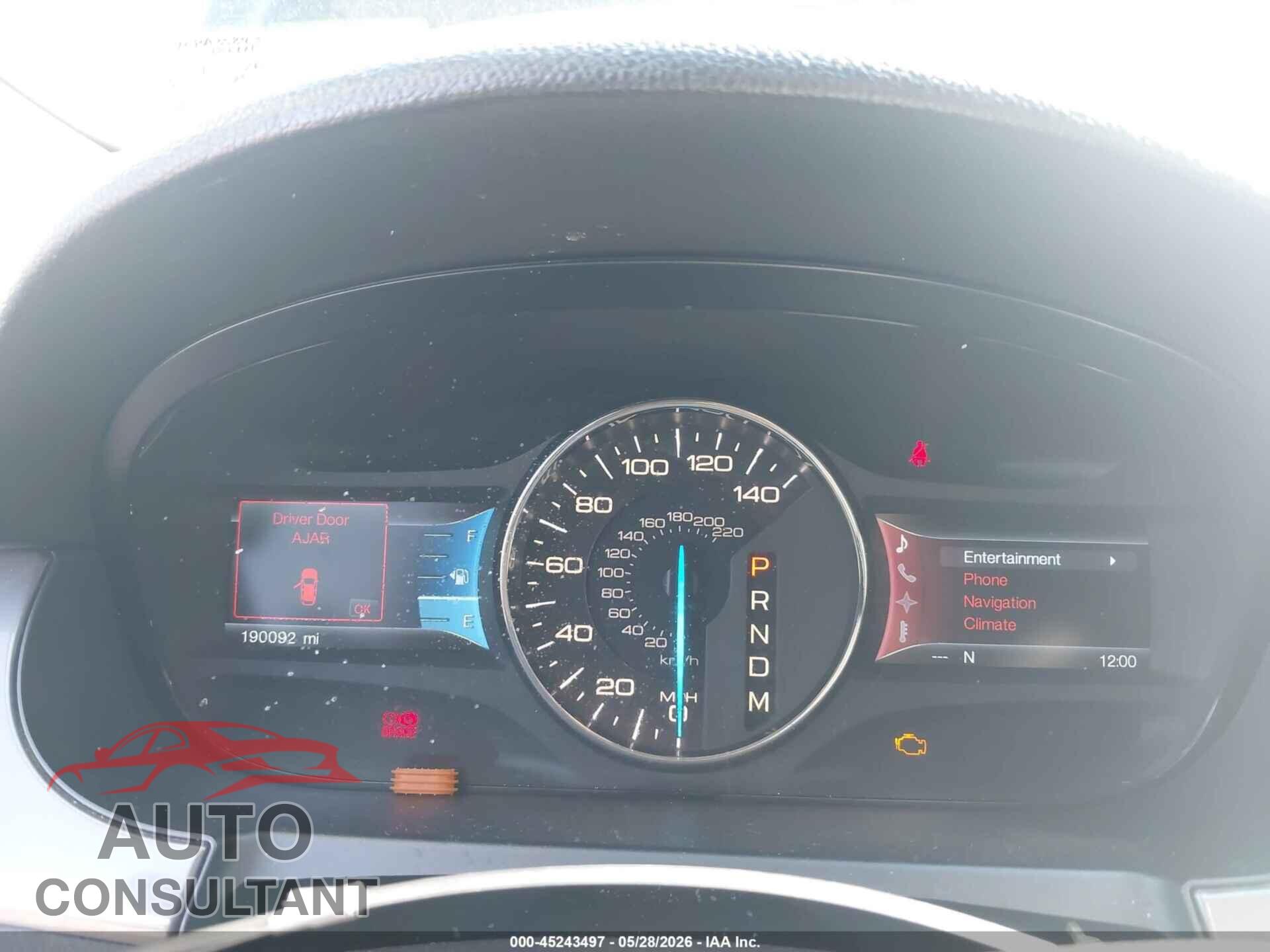 FORD EDGE 2012 - 2FMDK4AK1CBA35843