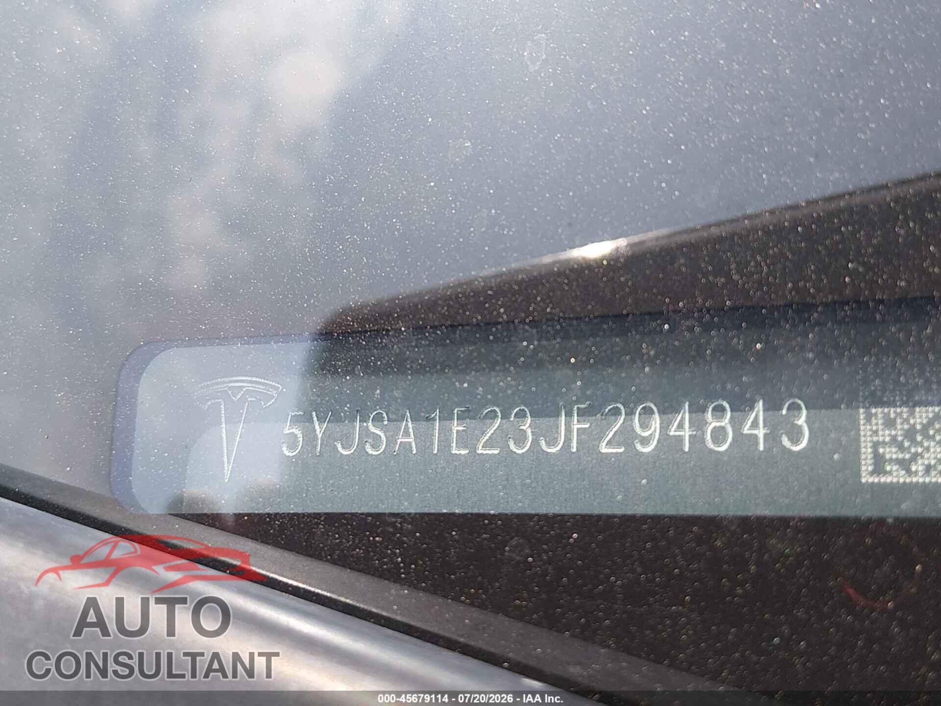 TESLA MODEL S 2018 - 5YJSA1E23JF294843