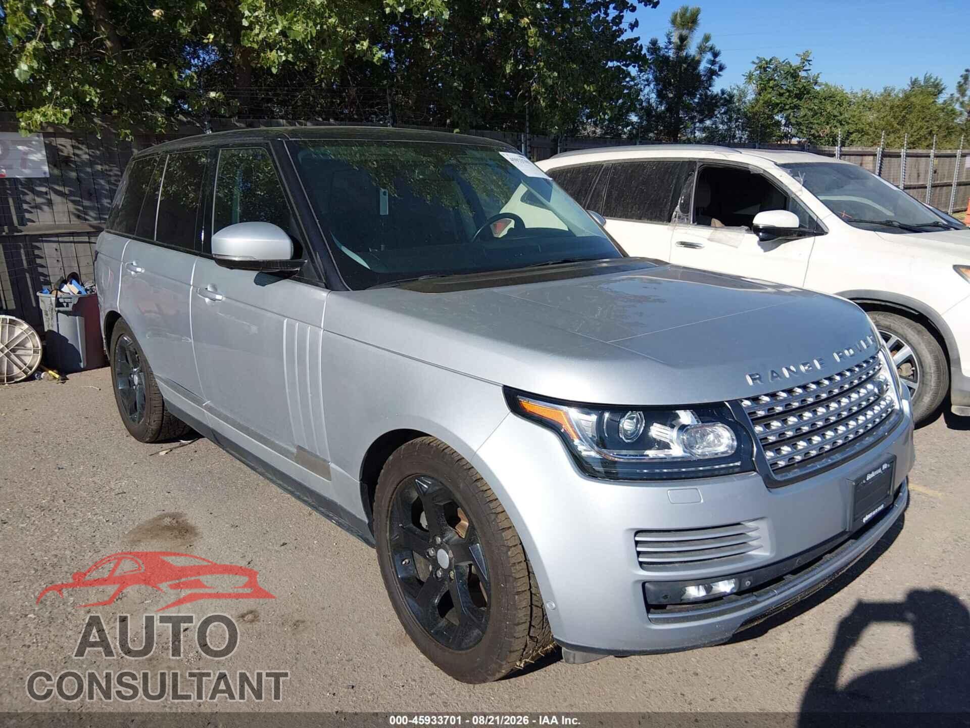 LAND ROVER RANGE ROVER 2015 - SALGS2VF9FA241150