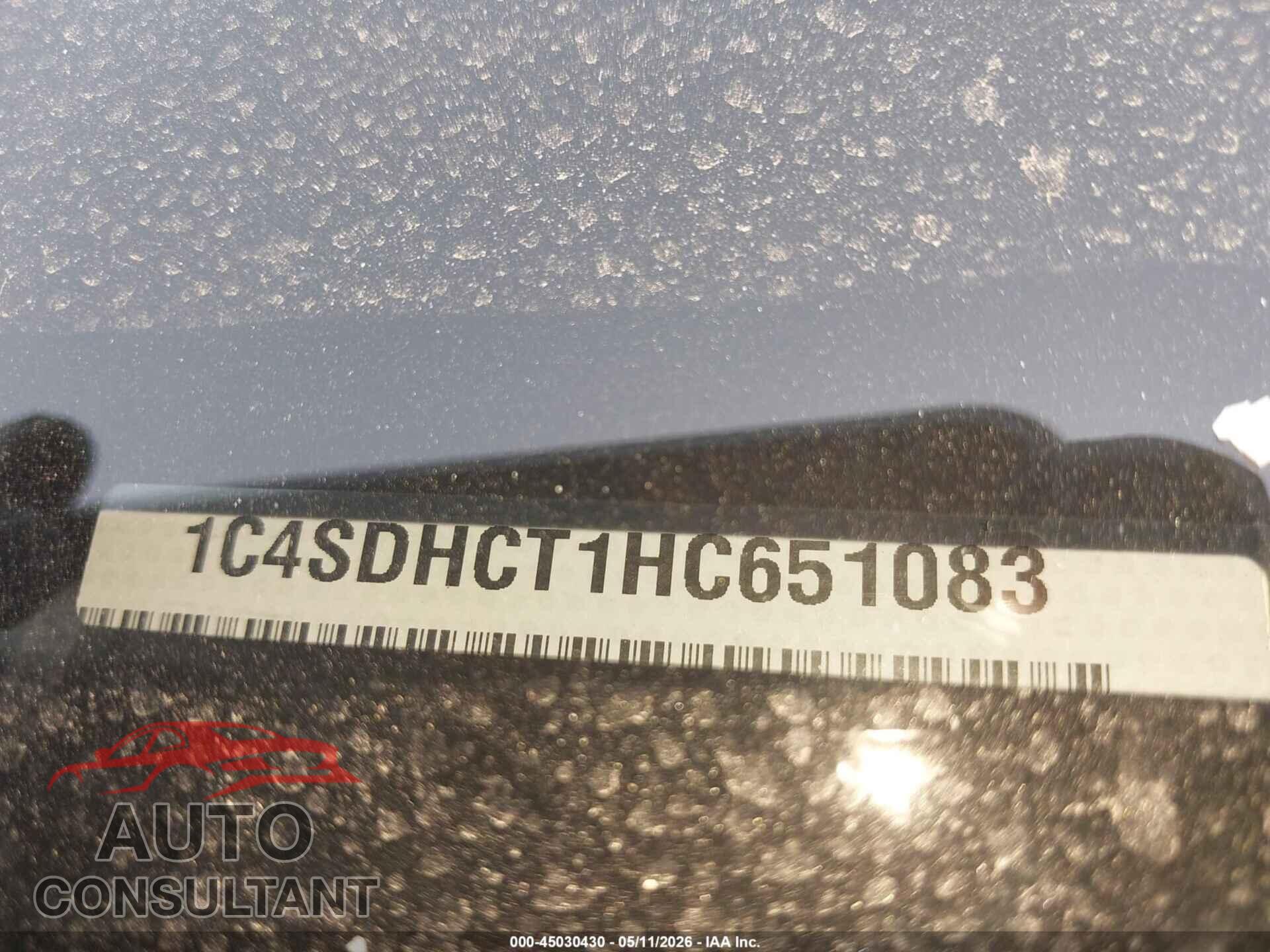 DODGE DURANGO 2017 - 1C4SDHCT1HC651083
