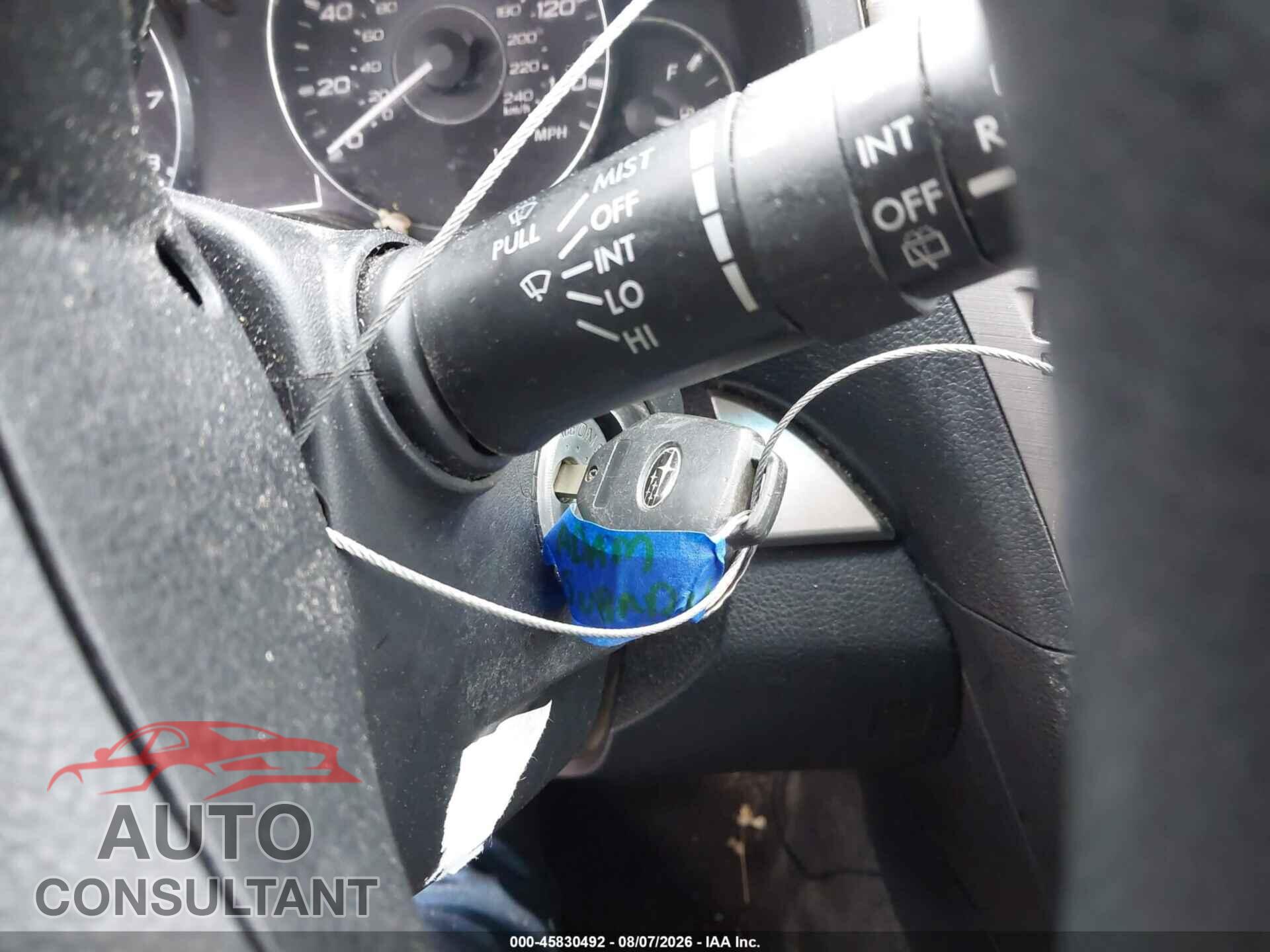 SUBARU OUTBACK 2012 - 4S4BRBAC0C3278043