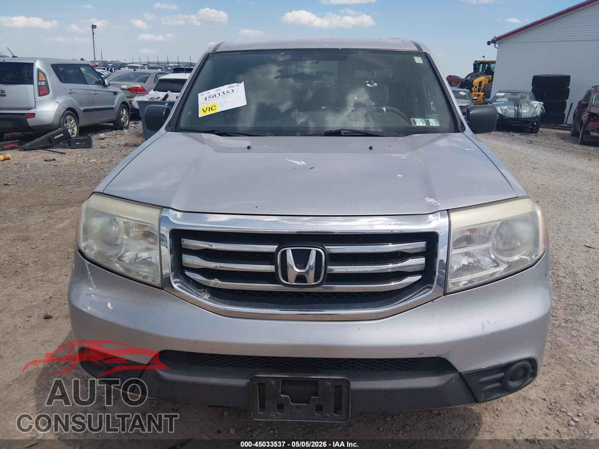 HONDA PILOT 2015 - 5FNYF4H22FB044302