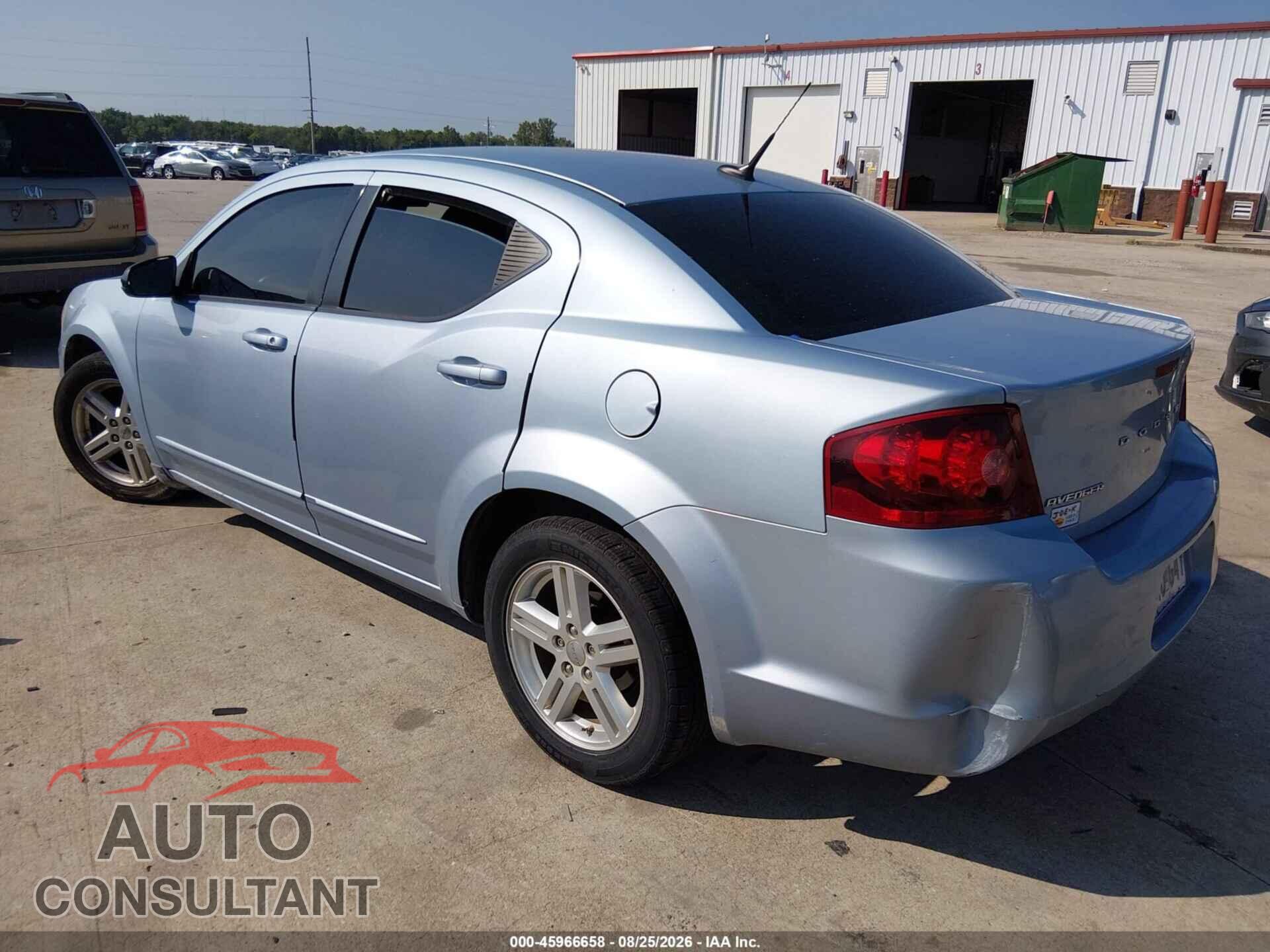 DODGE AVENGER 2013 - 1C3CDZCB1DN590595