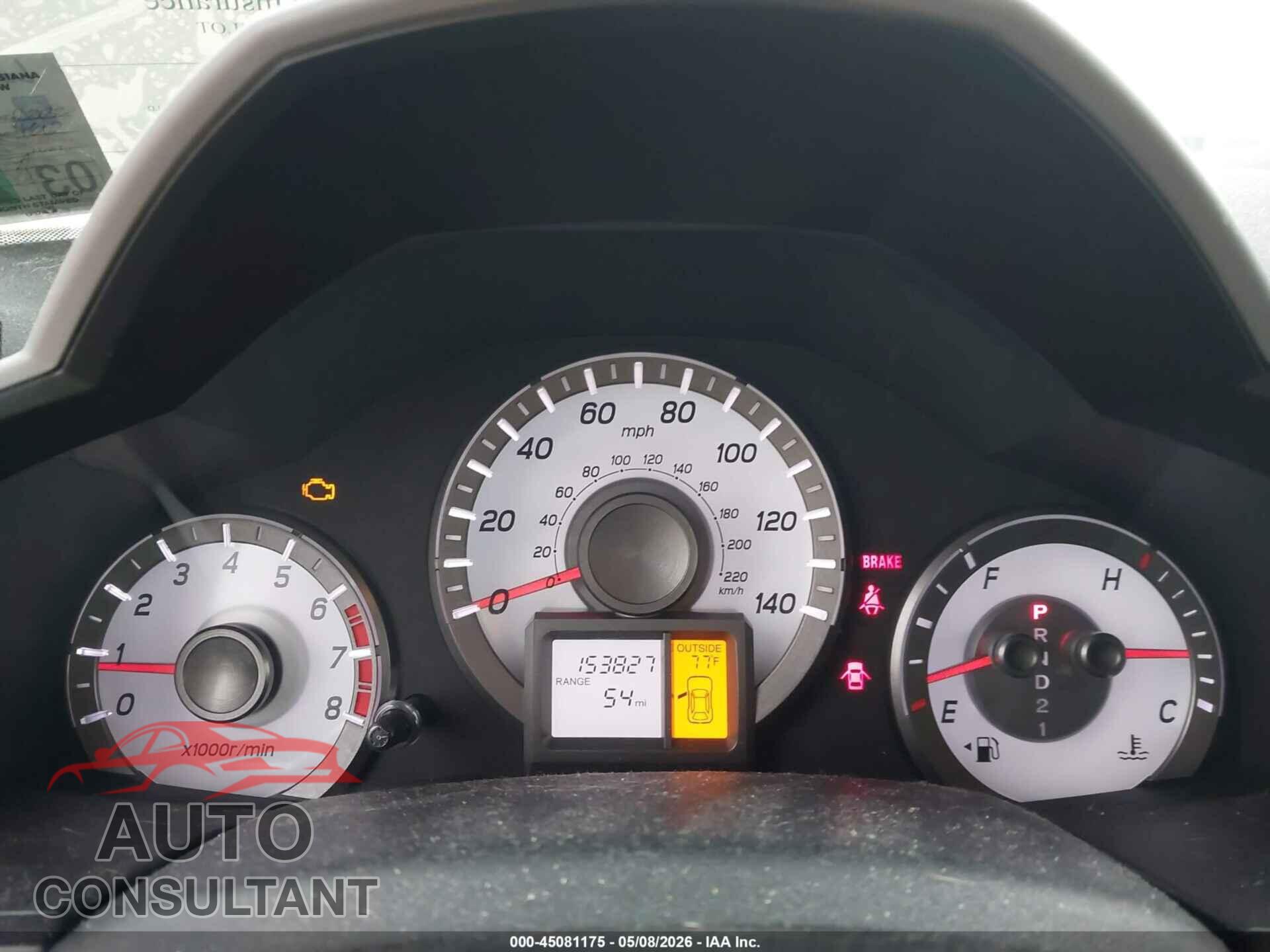 HONDA PILOT 2013 - 5FNYF3H68DB009807