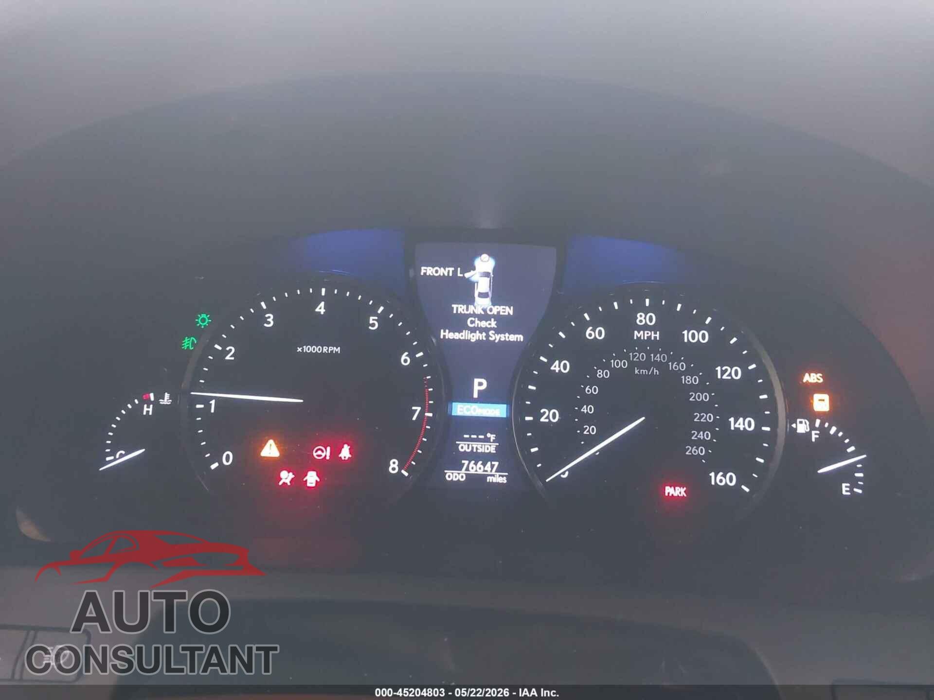 LEXUS LS 460 2014 - JTHCL5EF2E5020919