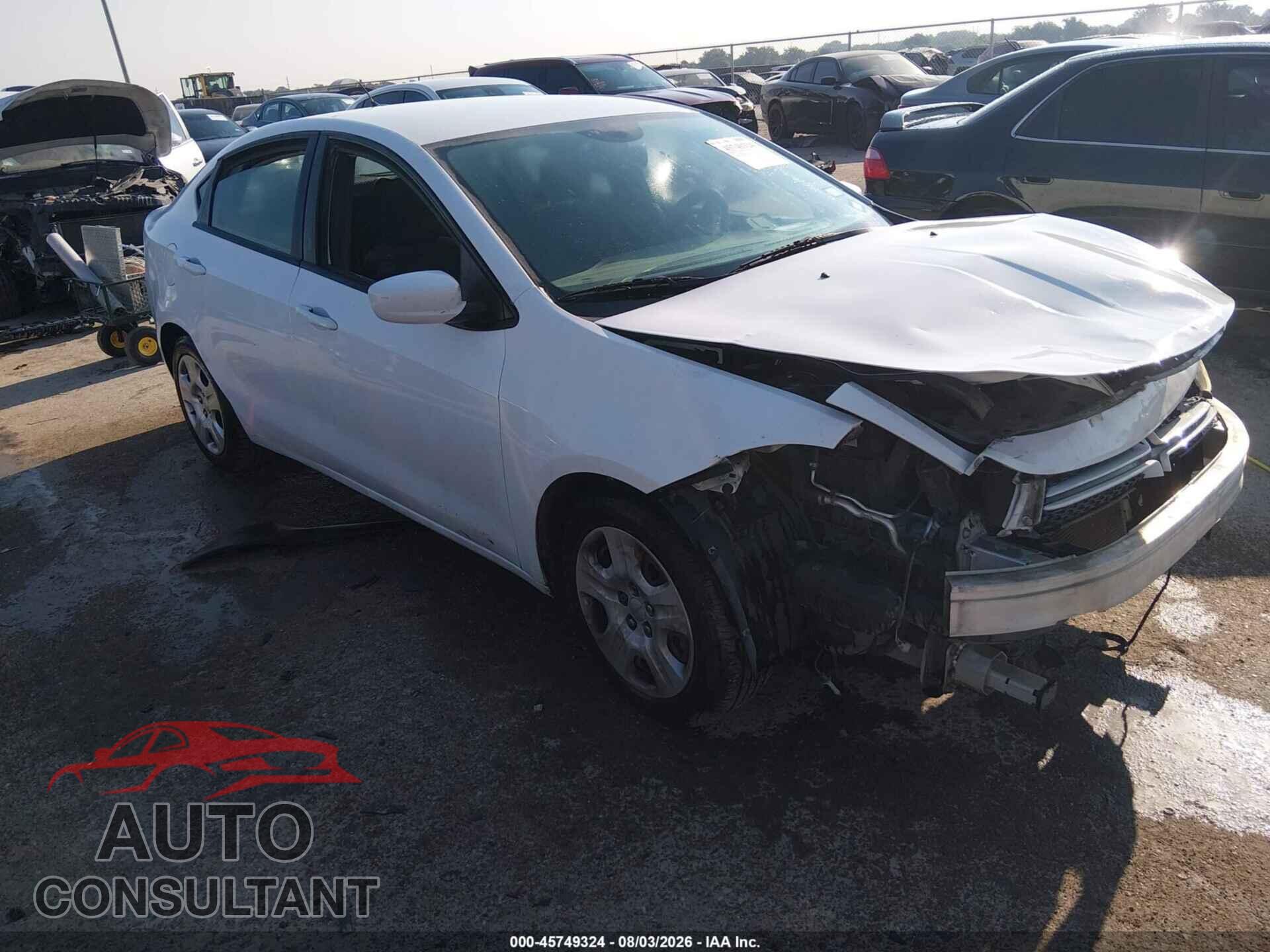 DODGE DART 2014 - 1C3CDFAA0ED702612