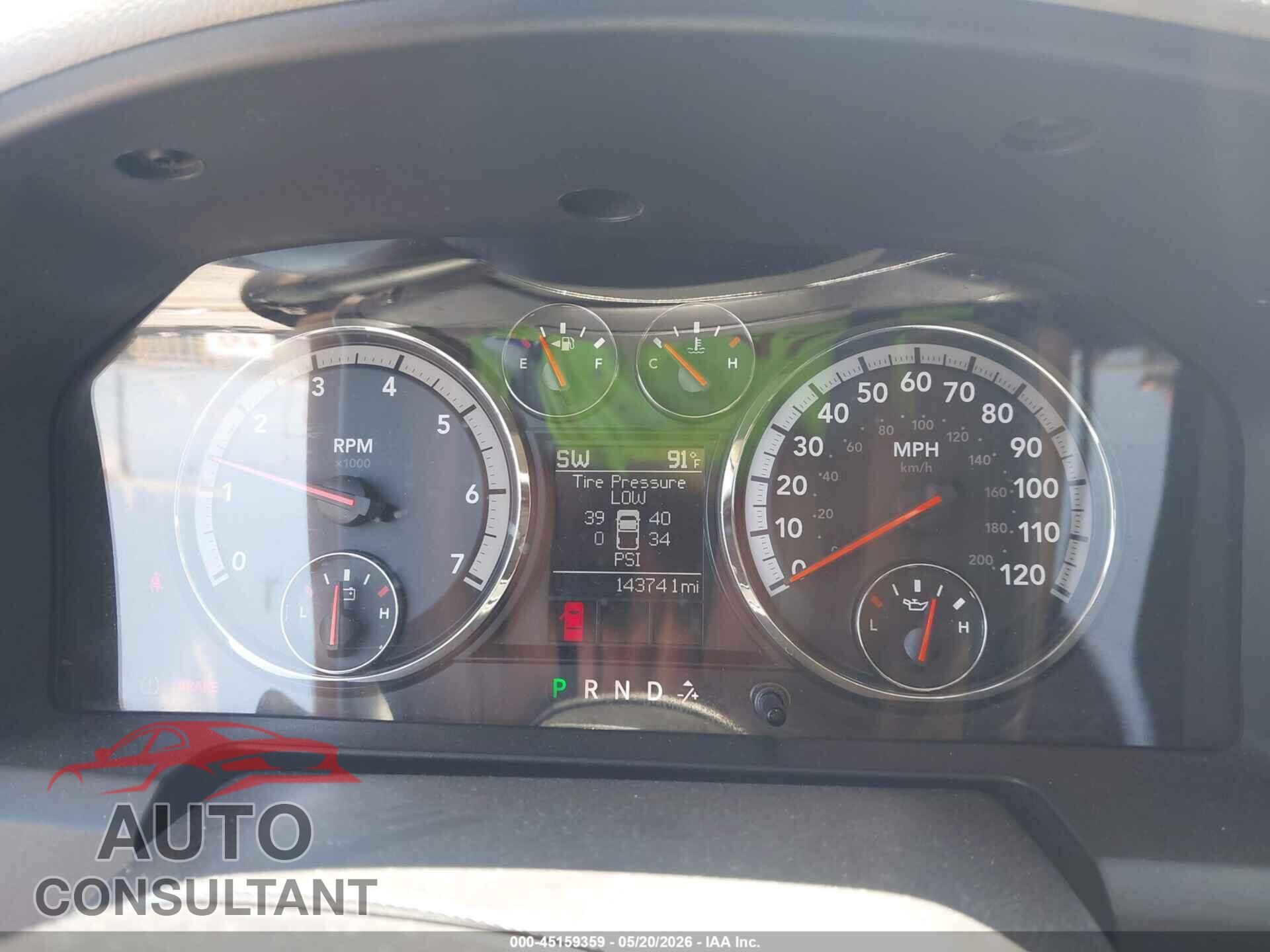 DODGE RAM 1500 2012 - 1C6RD6LT0CS212515