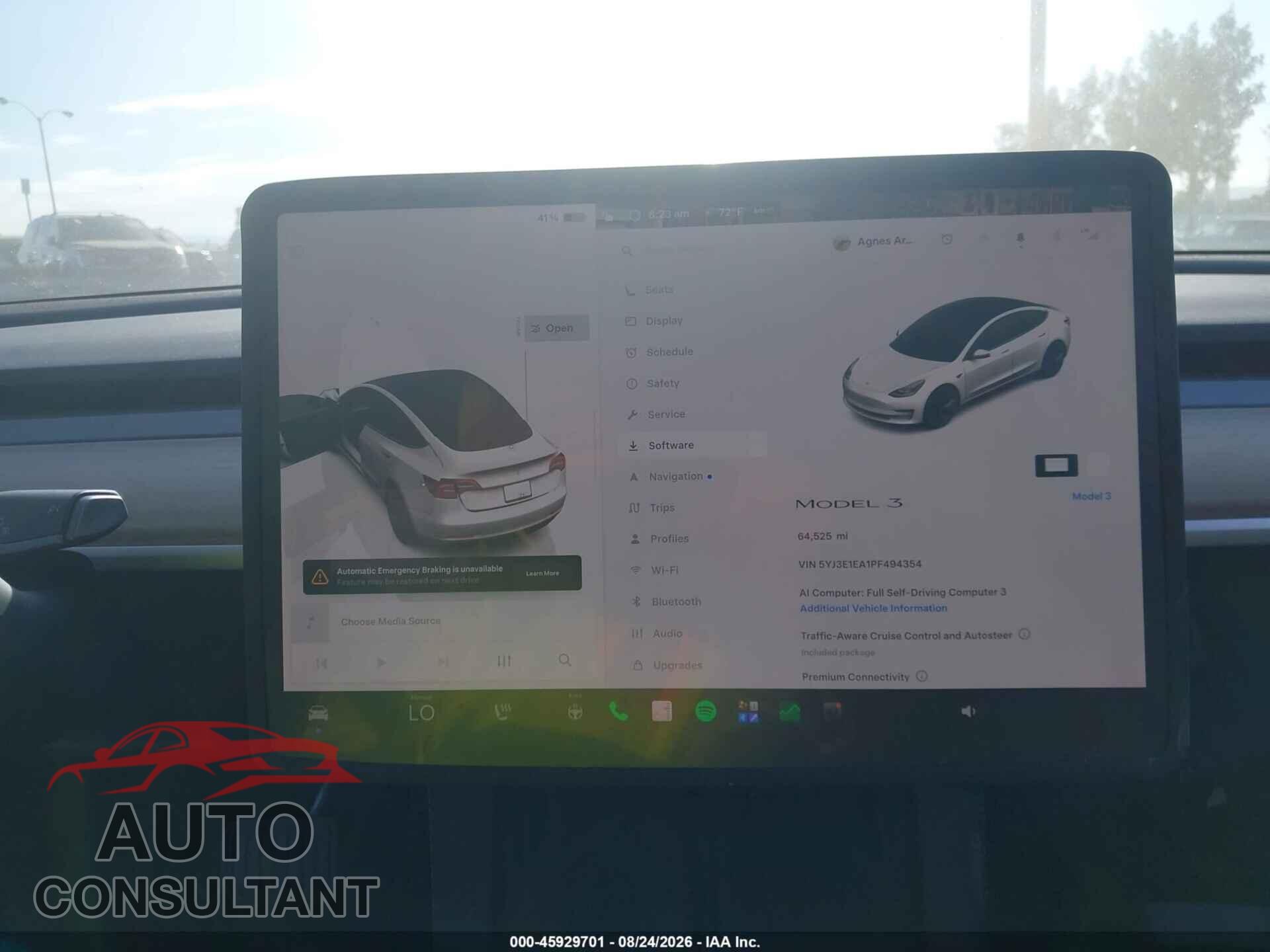 TESLA MODEL 3 2023 - 5YJ3E1EA1PF494354