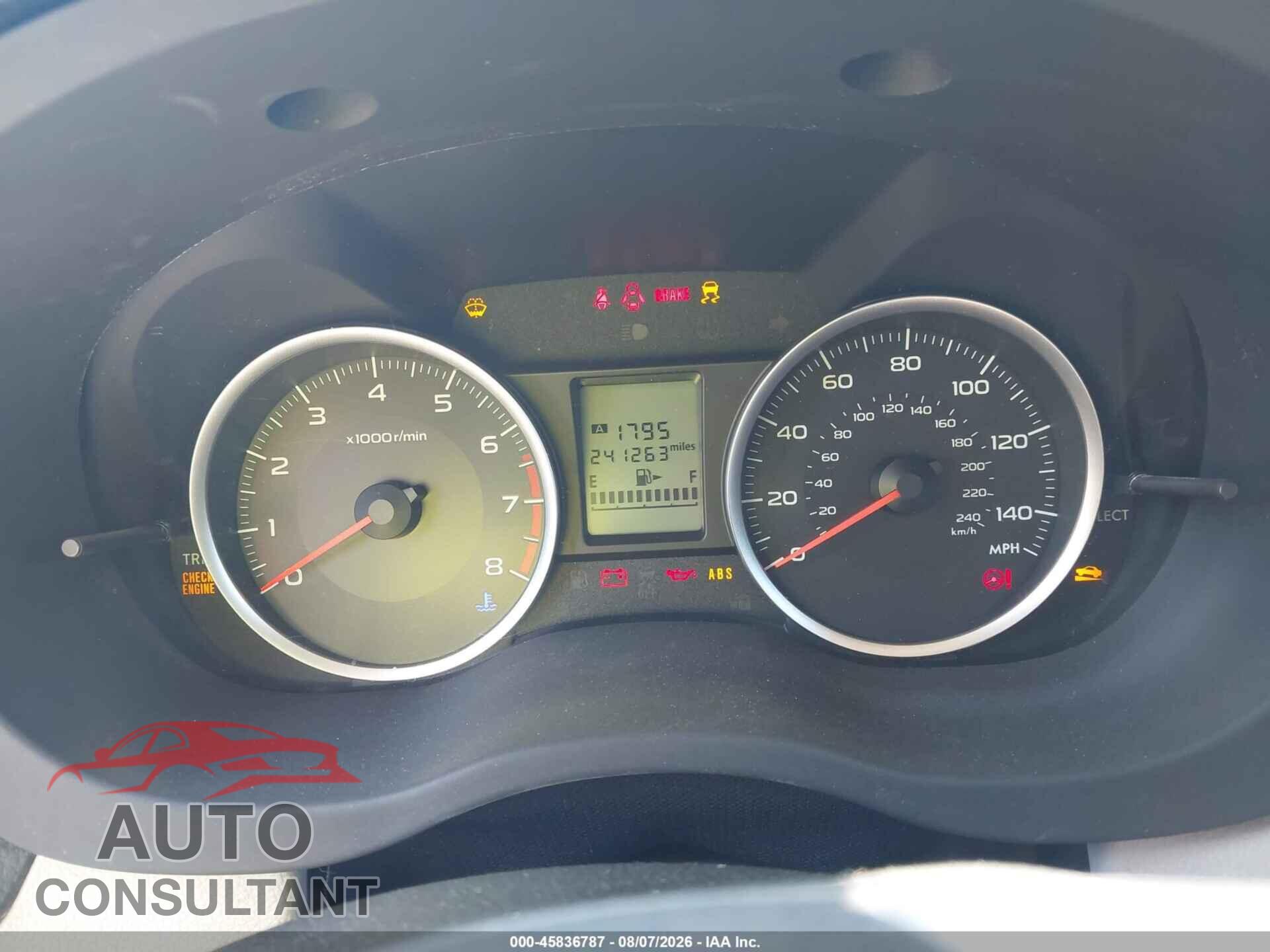 SUBARU FORESTER 2014 - JF2SJACC0EG426773