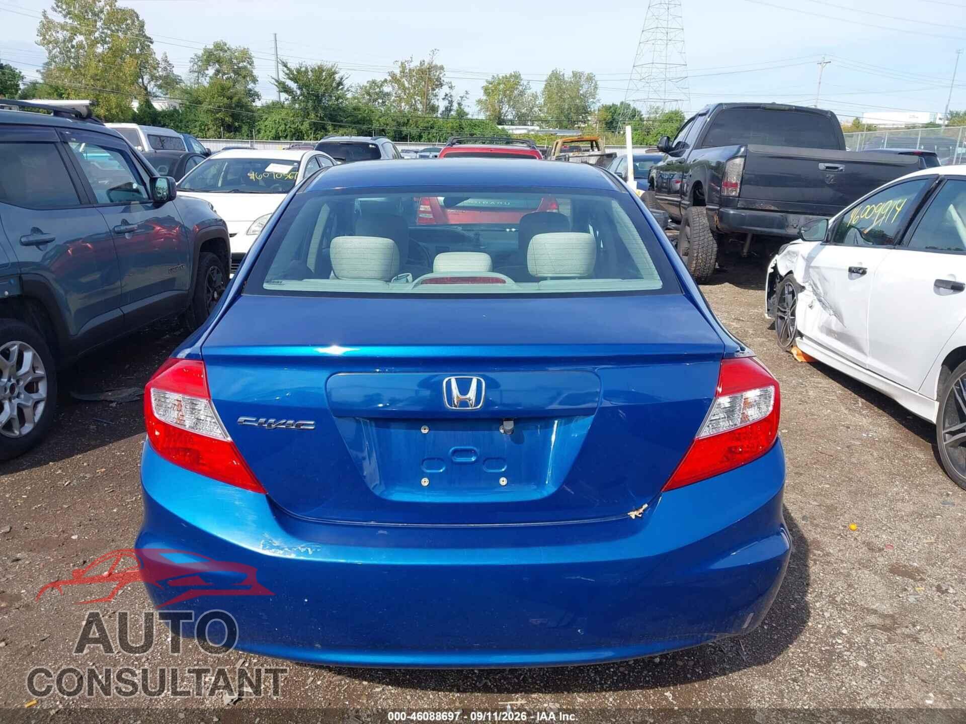 HONDA CIVIC 2012 - 19XFB2F84CE005453