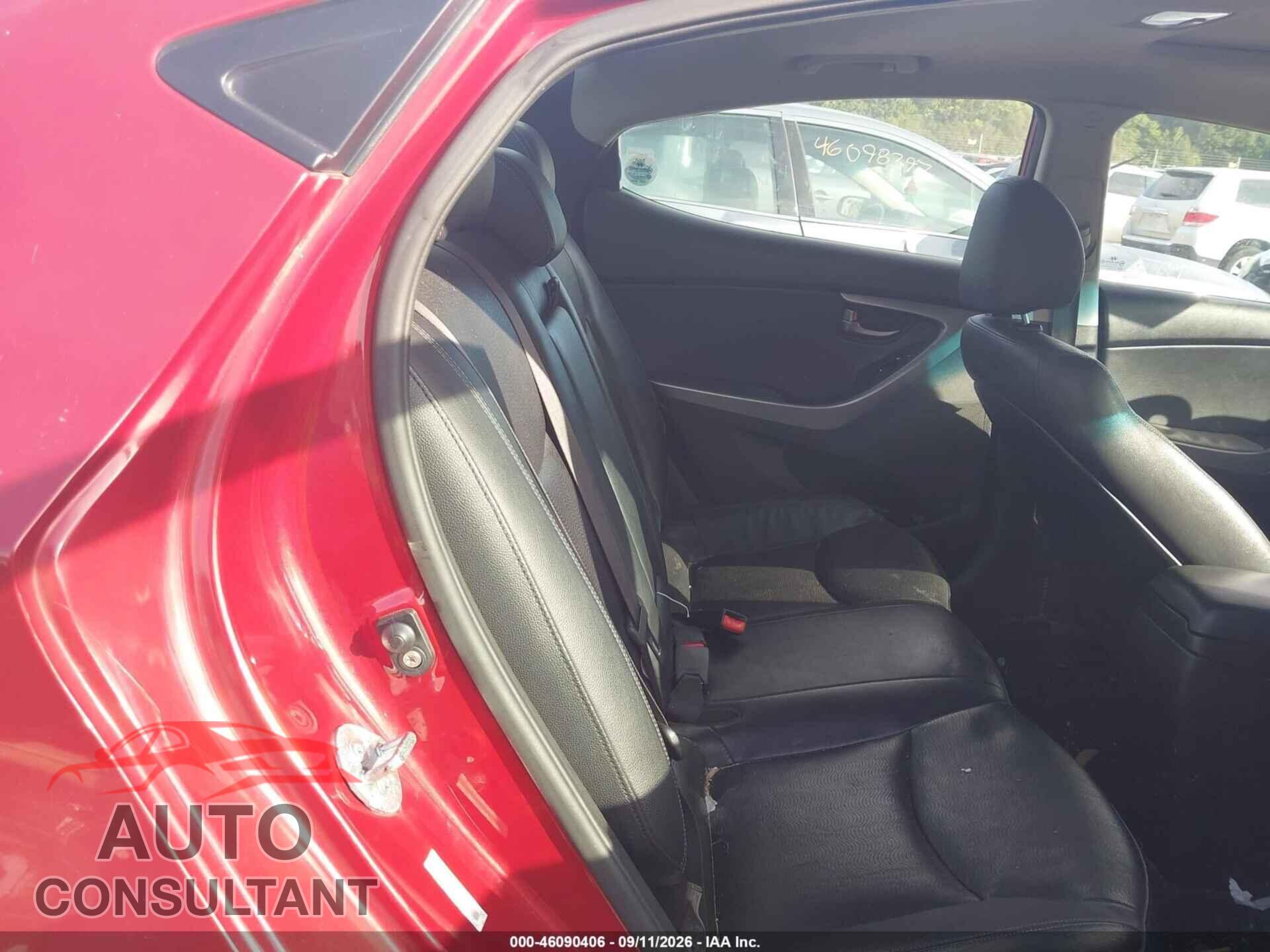 HYUNDAI ELANTRA 2013 - KMHDH4AE2DU669148