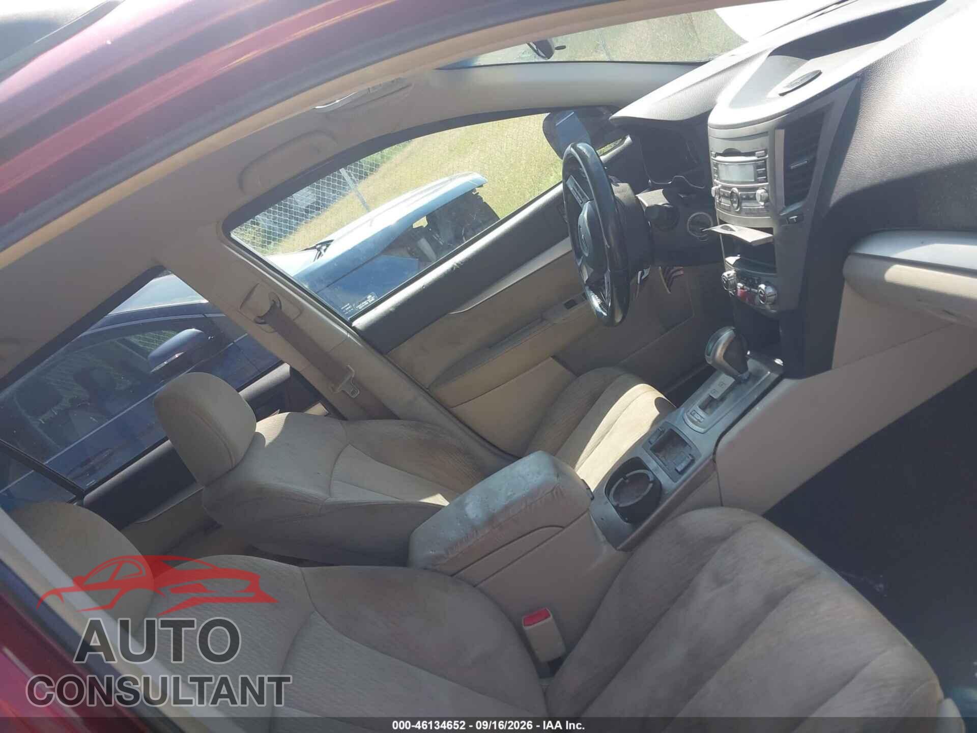 SUBARU OUTBACK 2011 - 4S4BRBCC6B3405650