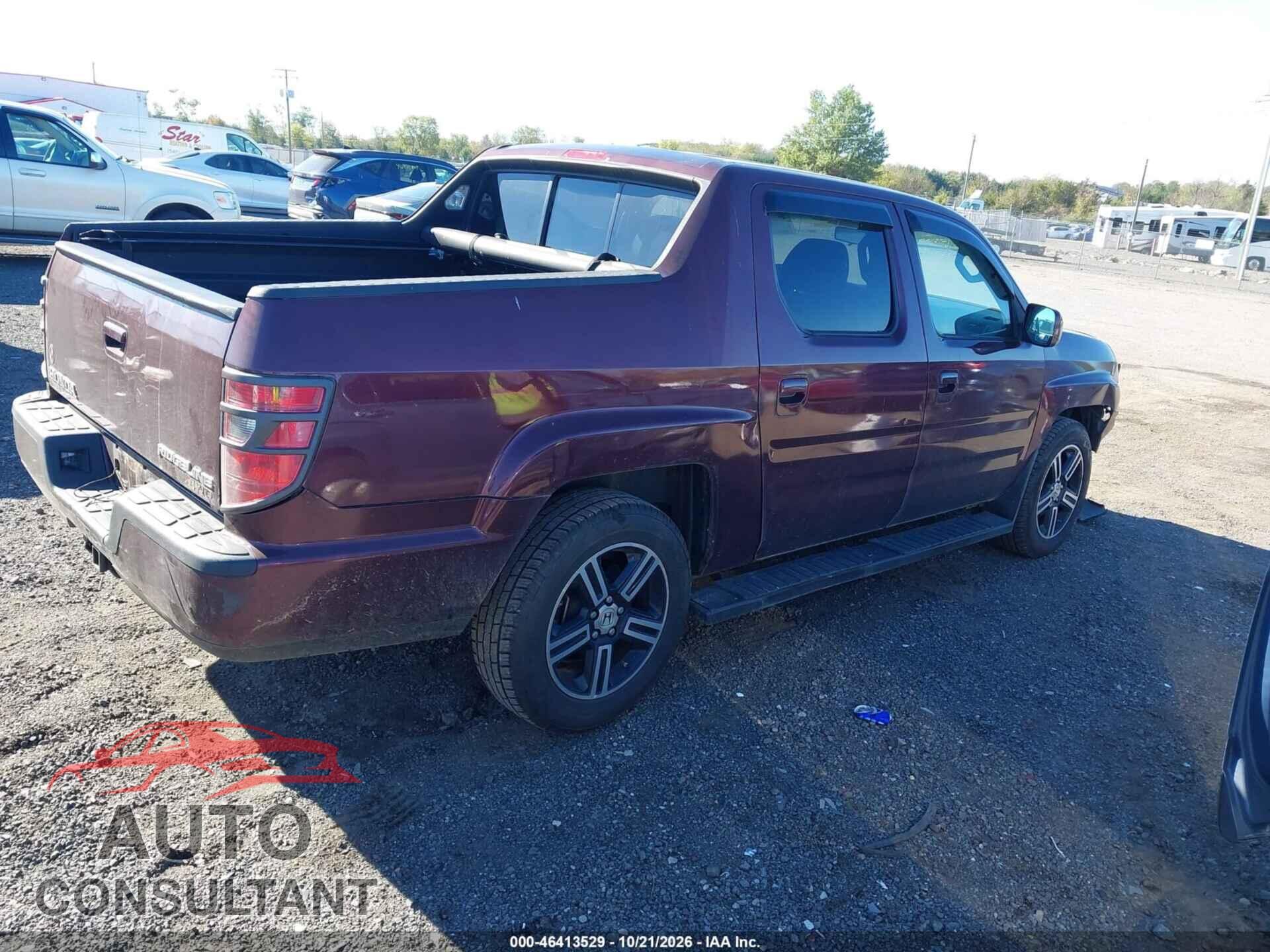 HONDA RIDGELINE 2009 - 5FPYK16539B107801