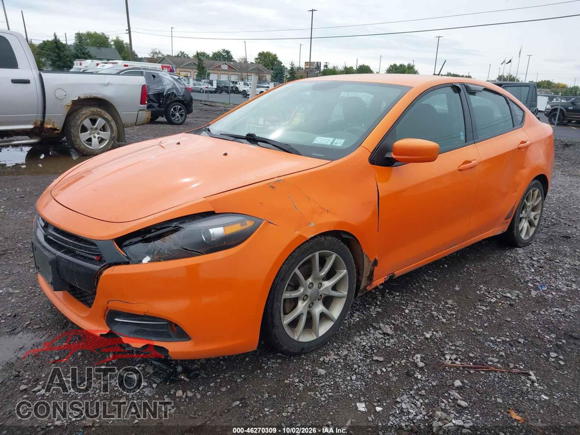 DODGE DART 2013 - 1C3CDFBA7DD308618