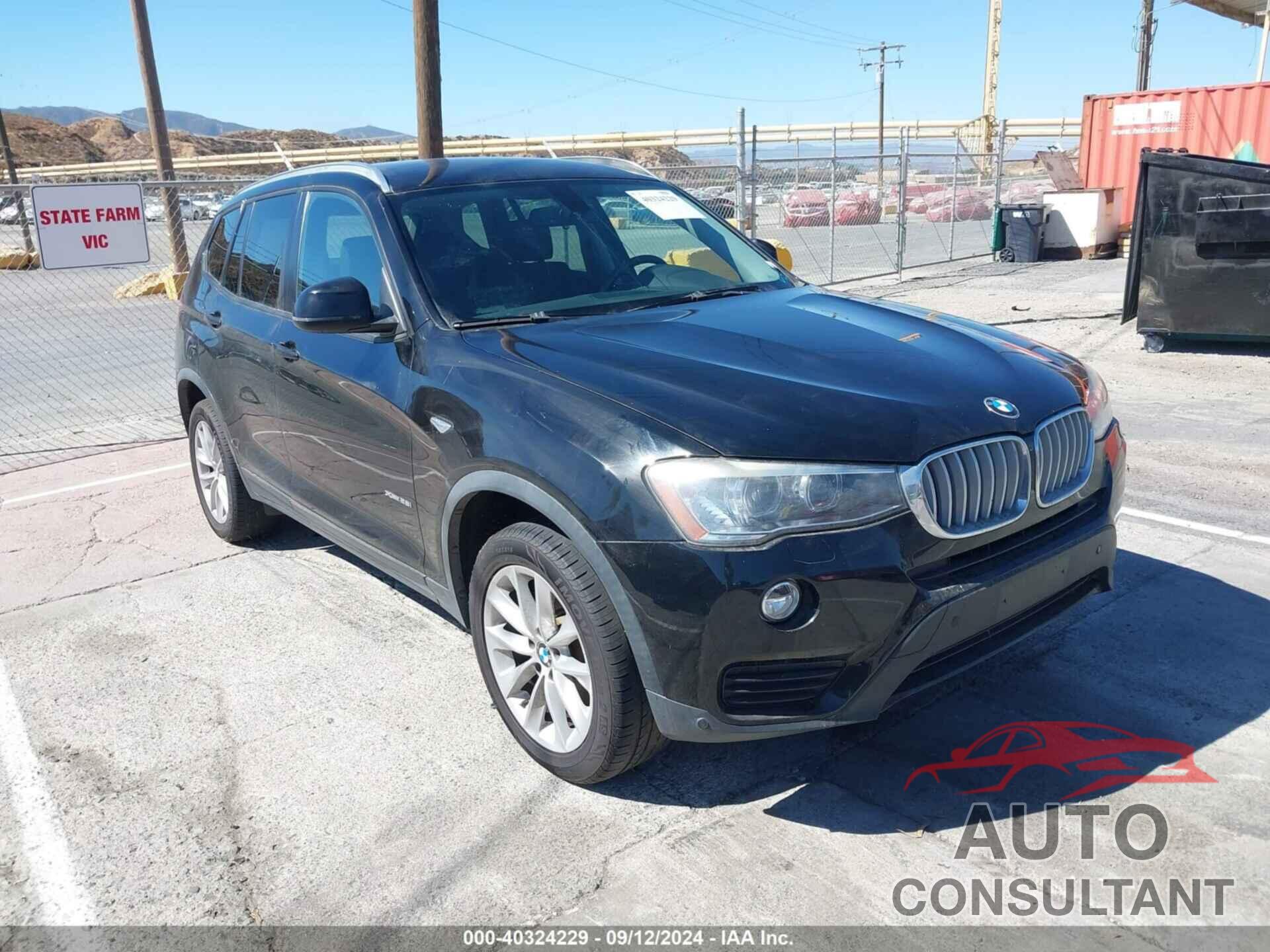 BMW X3 2016 - 5UXWX9C51G0D83931