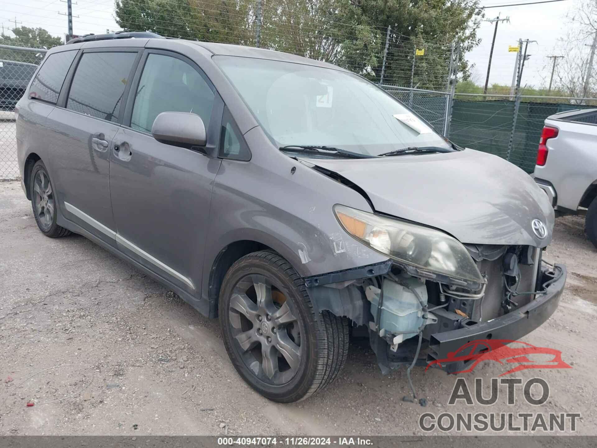 TOYOTA SIENNA 2012 - 5TDXK3DC4CS201836