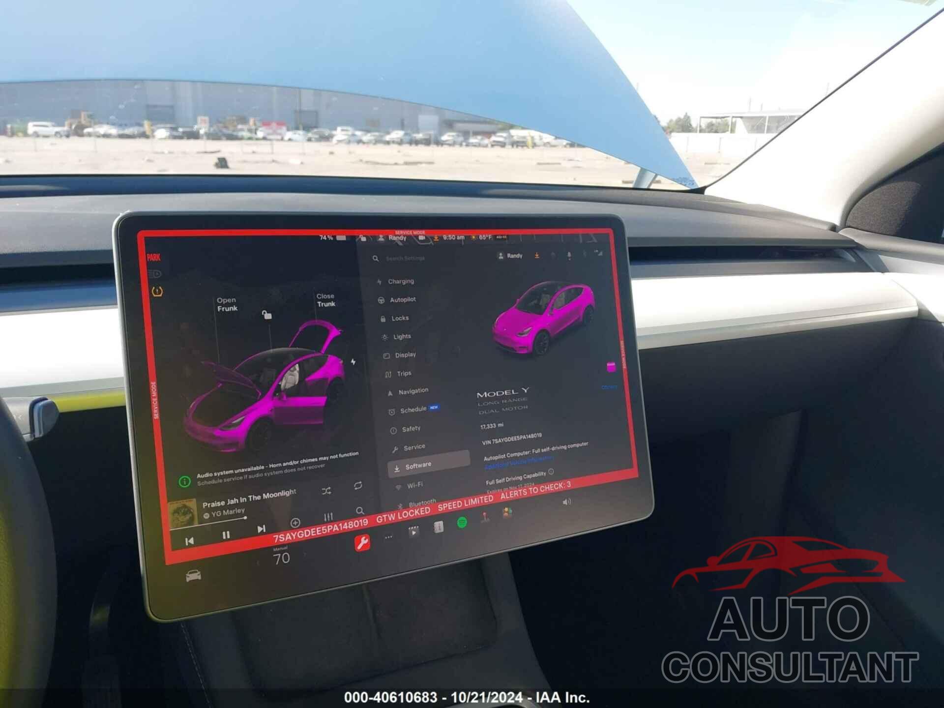 TESLA MODEL Y 2023 - 7SAYGDEE5PA148019