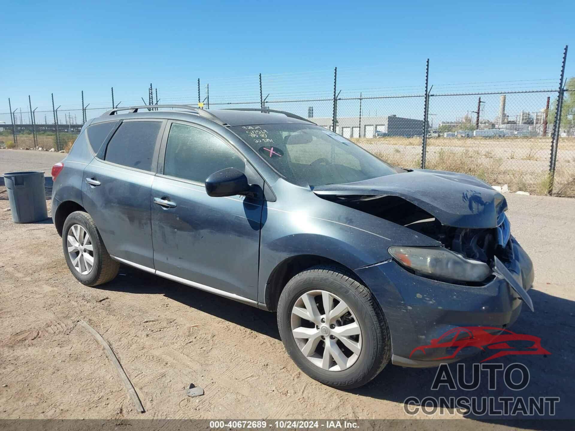 NISSAN MURANO 2013 - JN8AZ1MU7DW214116