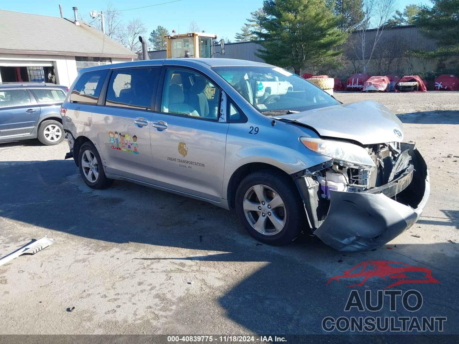 TOYOTA SIENNA 2012 - 5TDKA3DC7CS015592
