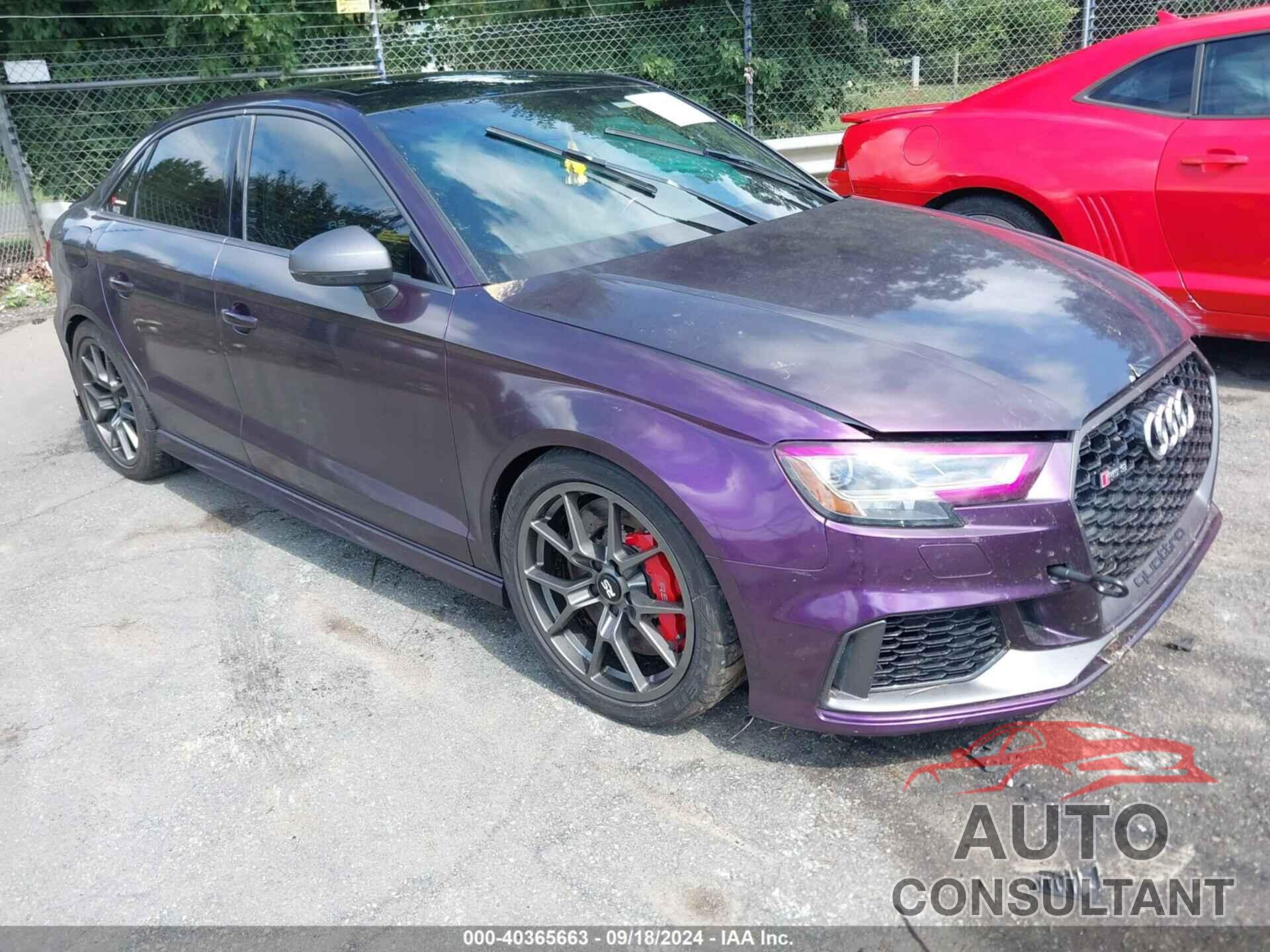 AUDI RS 3 2017 - WUABWGFF8H1900357