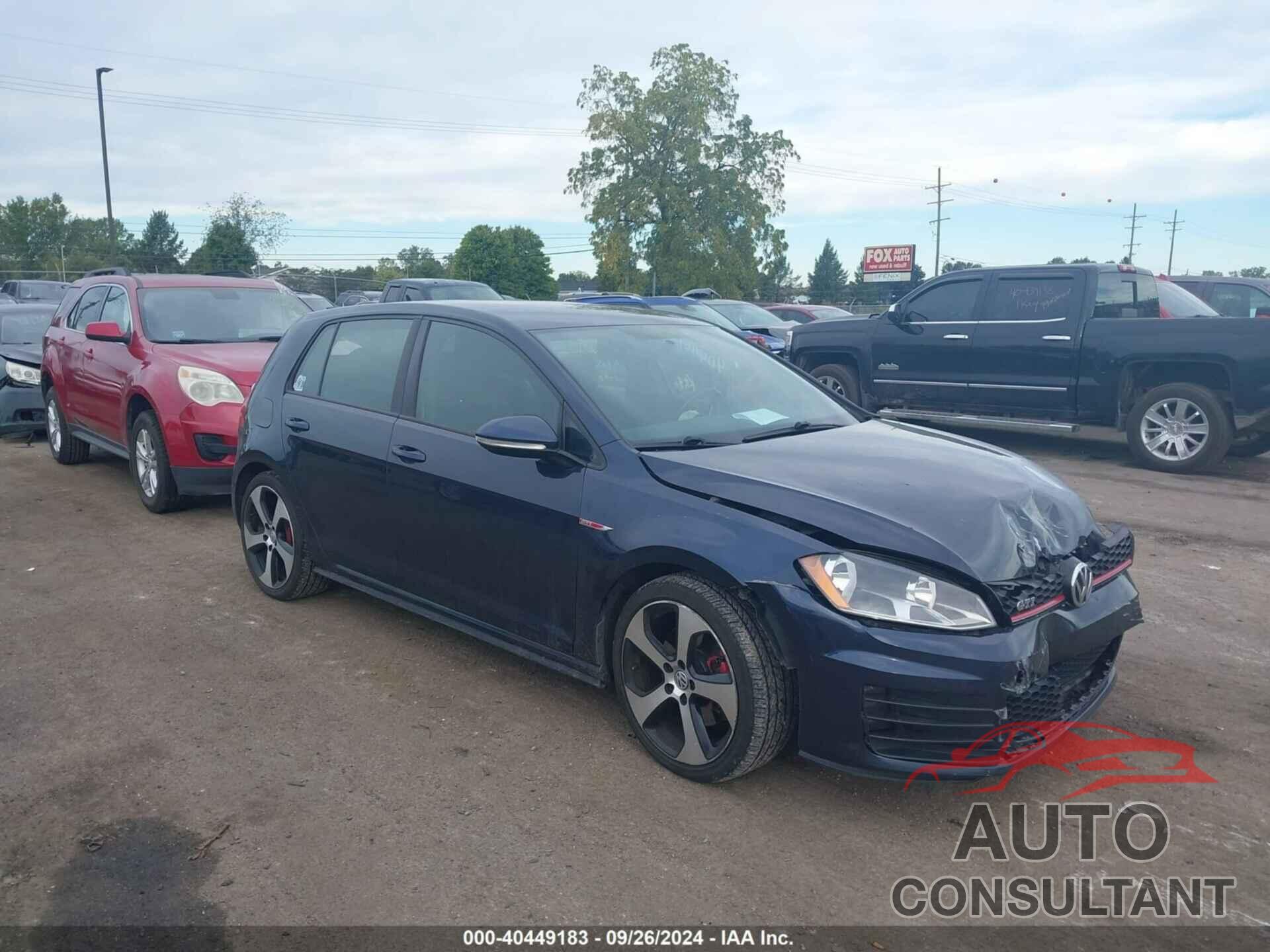 VOLKSWAGEN GOLF GTI 2017 - 3VW4T7AU3HM062050