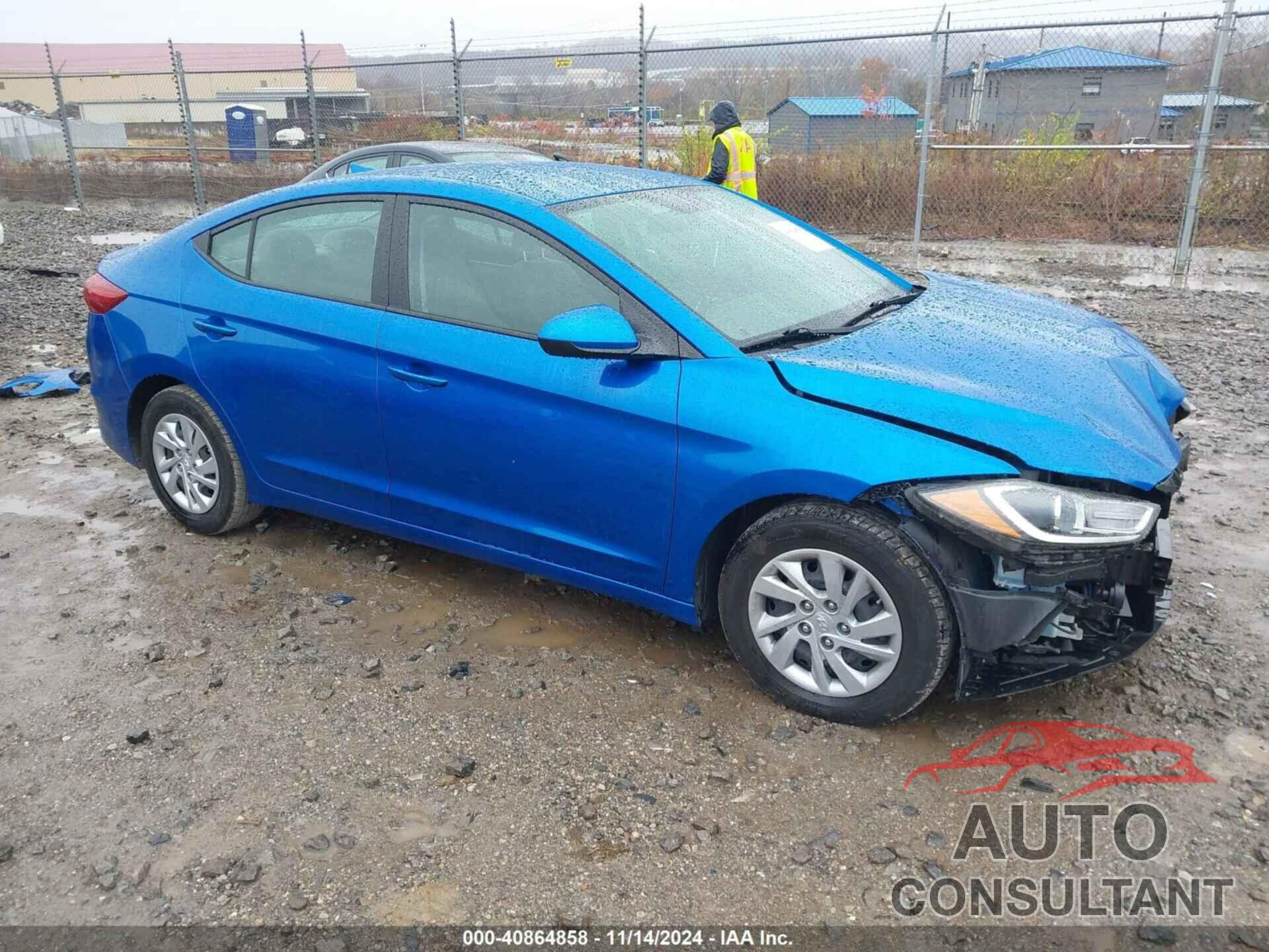 HYUNDAI ELANTRA 2017 - KMHD74LF4HU336688