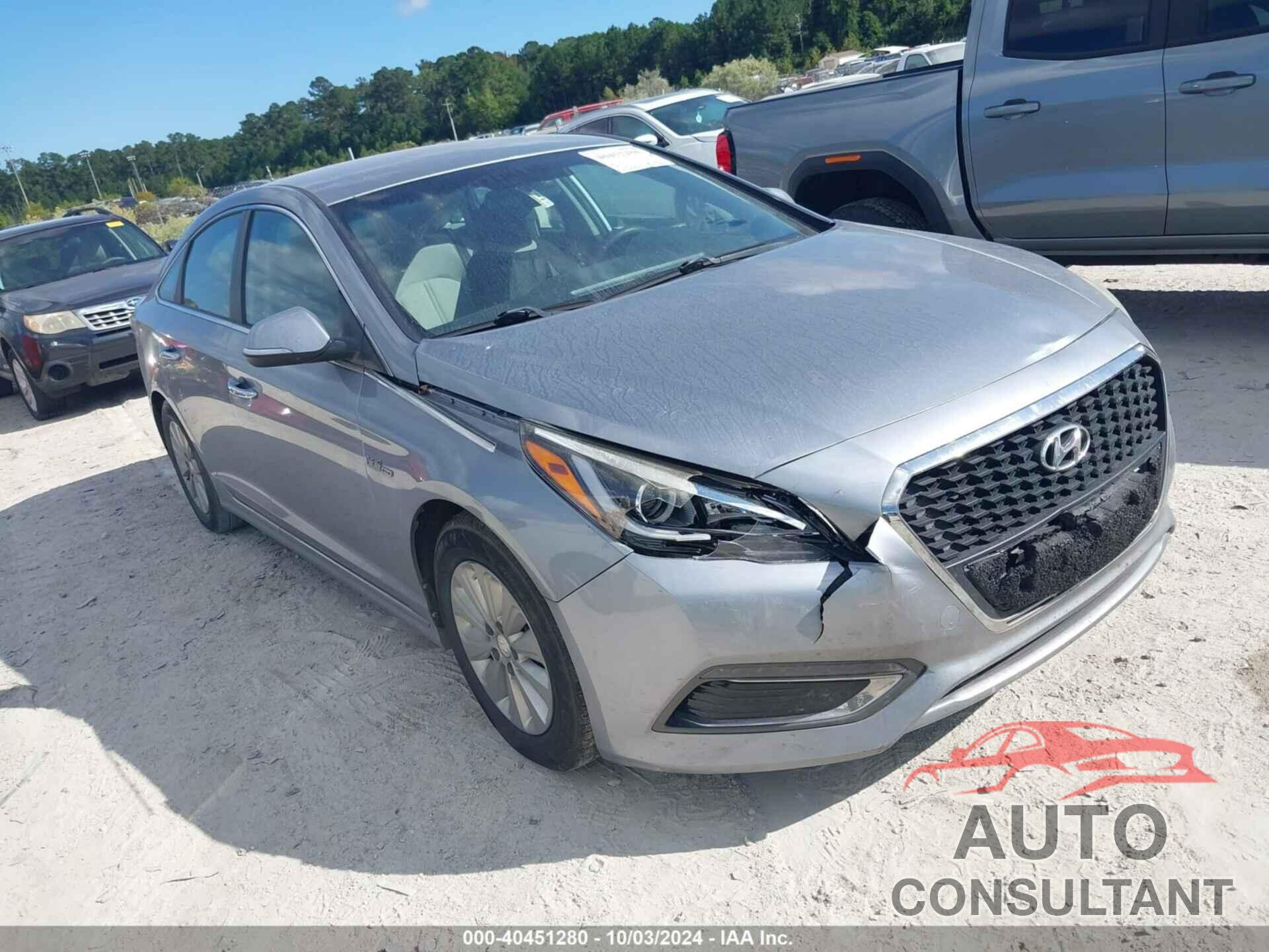 HYUNDAI SONATA HYBRID 2016 - KMHE24L10GP027355