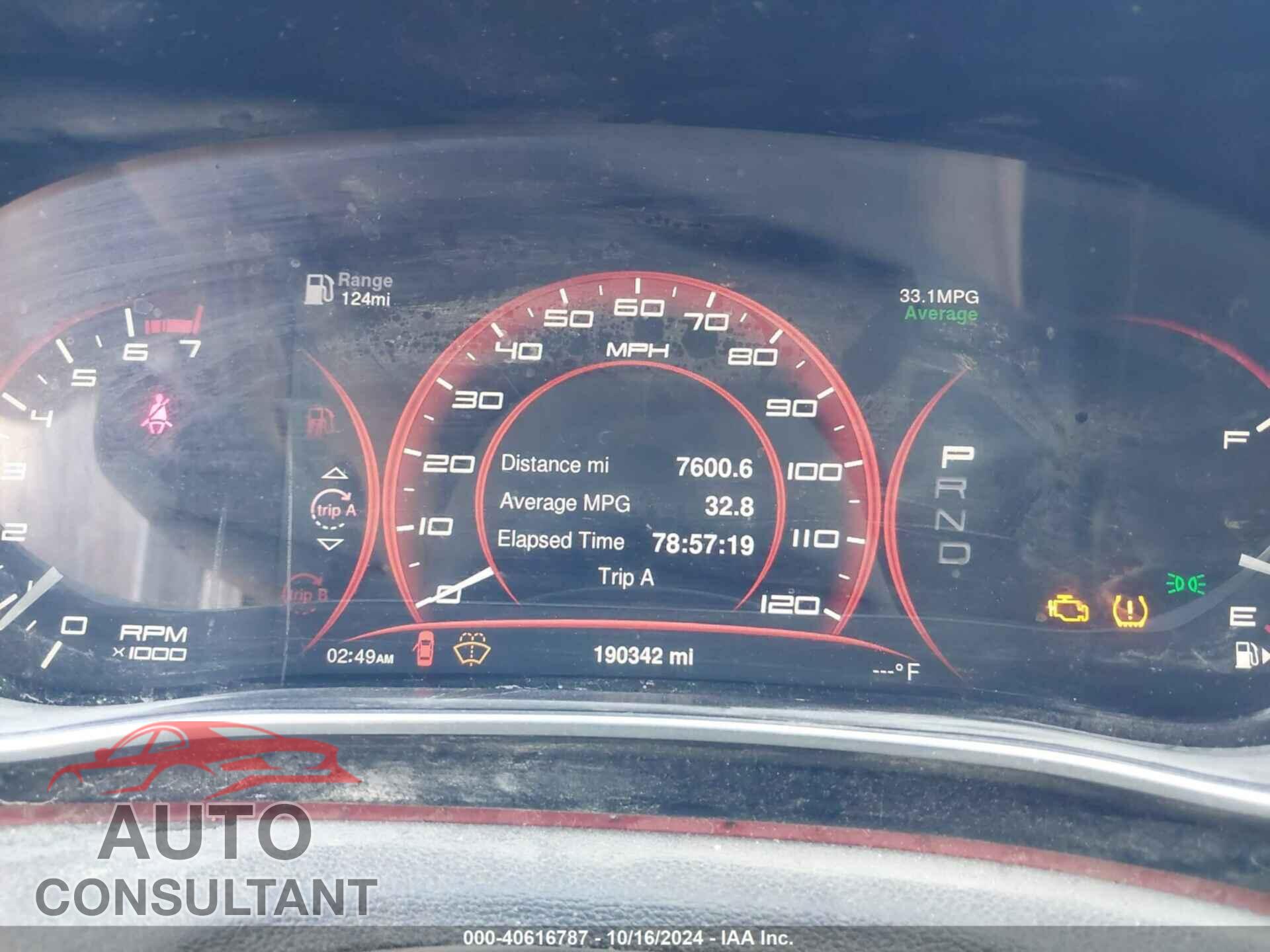 DODGE DART 2016 - 1C3CDFAA2GD767433