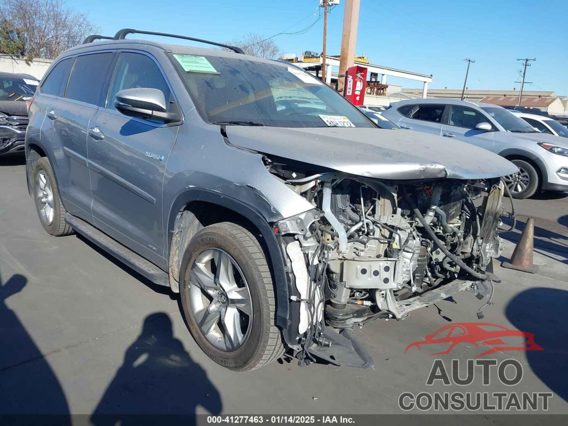 TOYOTA HIGHLANDER HYBRID 2017 - 5TDDGRFH3HS031766