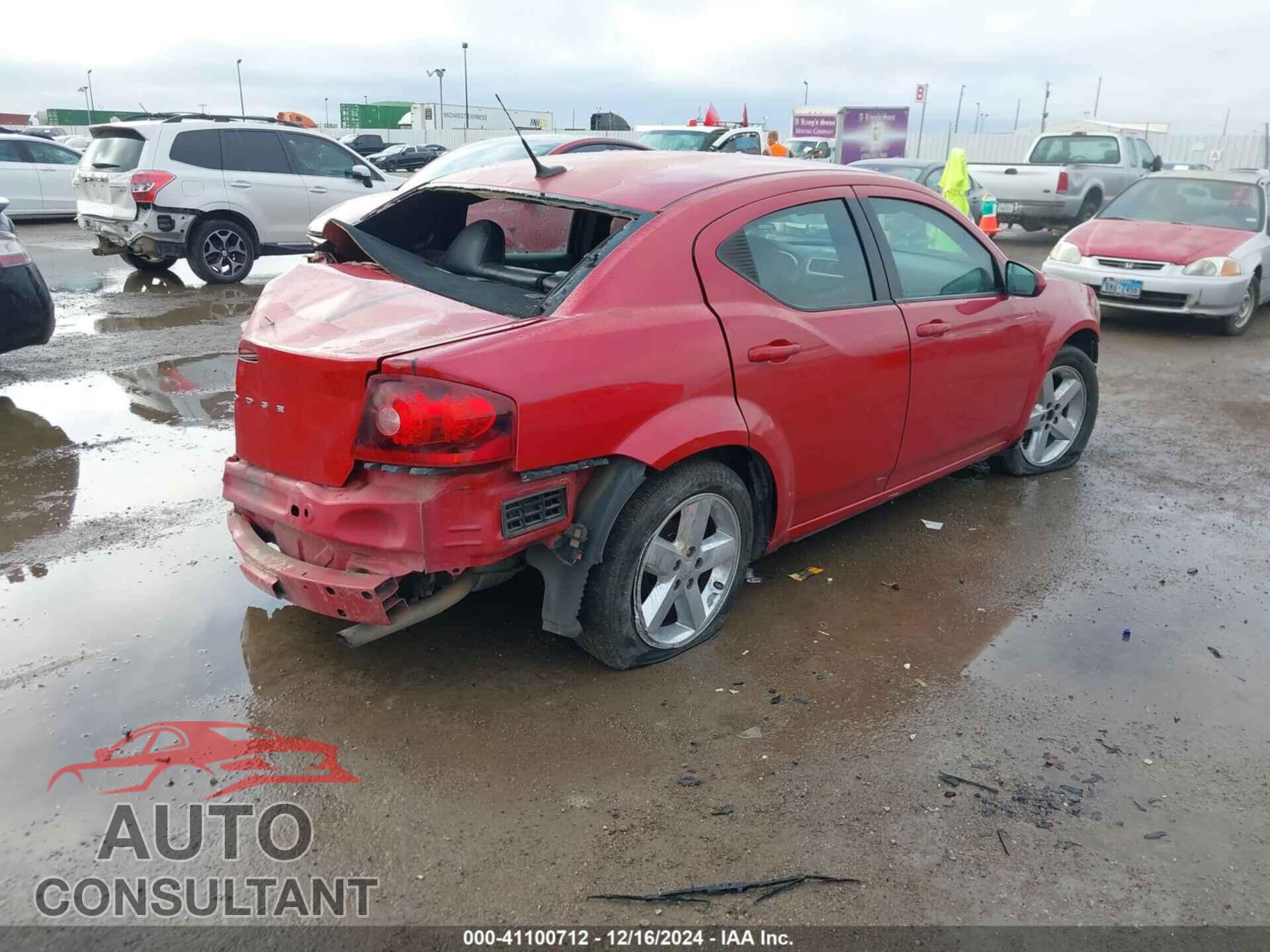DODGE AVENGER 2011 - 1B3BD2FB6BN513715