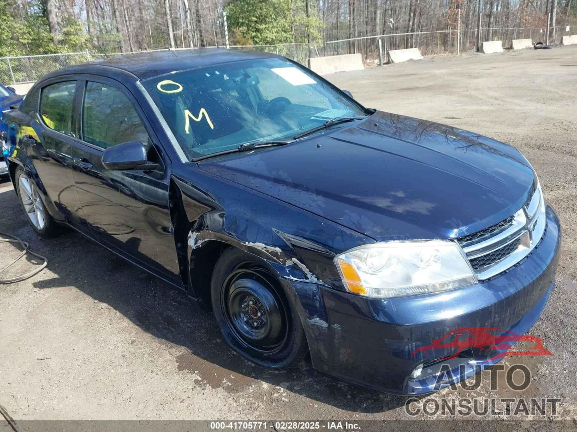 DODGE AVENGER 2012 - 1C3CDZEG3CN211801